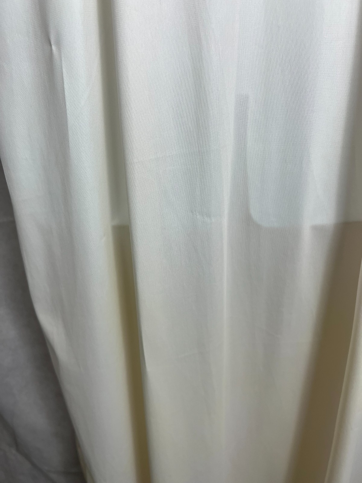 Vintage 70s Vanity Fair Ivory Full Dress Slip Dress Lace Trim USA Made 34 LL