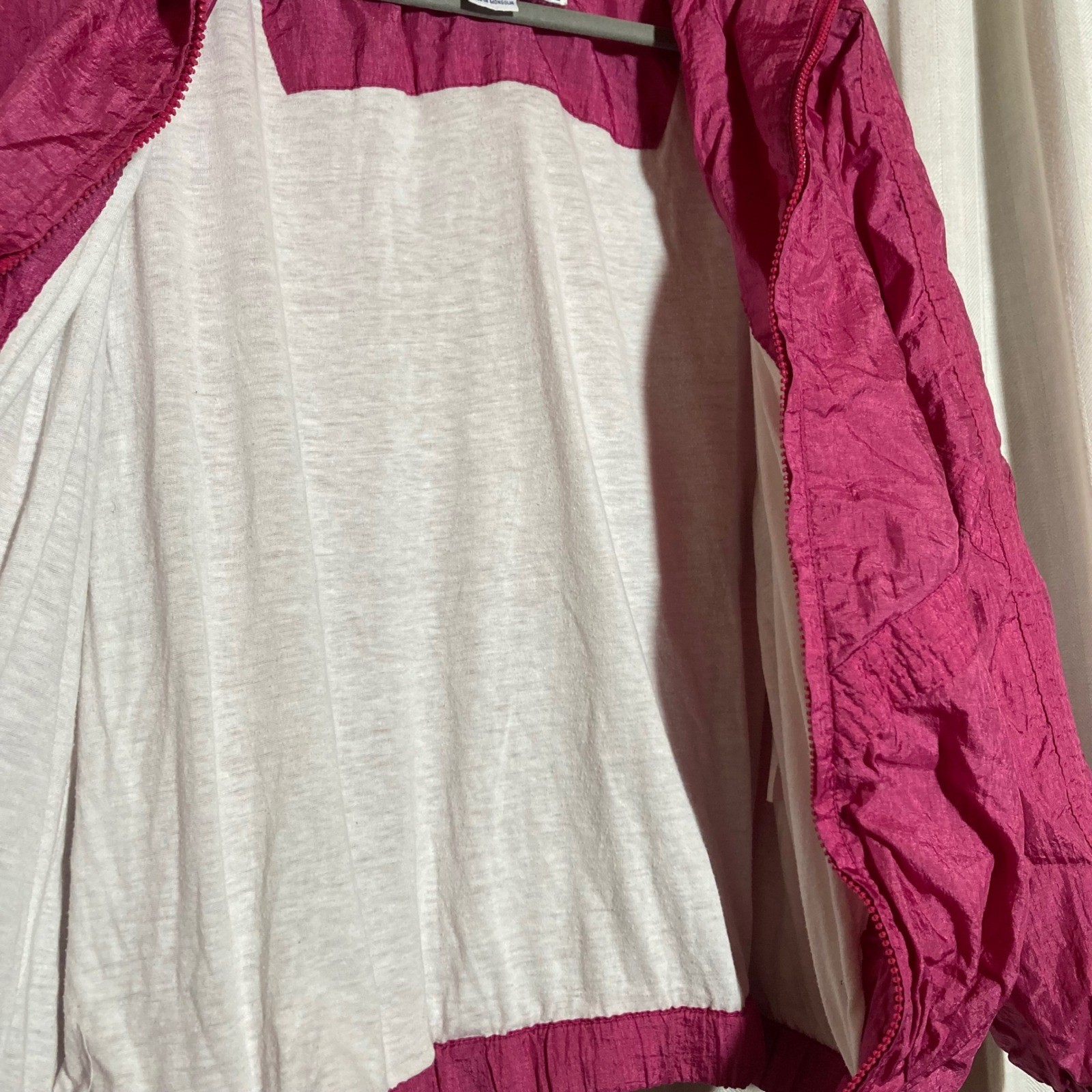 Pacific Trail Jacket Windbreaker Hot Pink Vintage 90s Women’s SZ M Retro Barbie