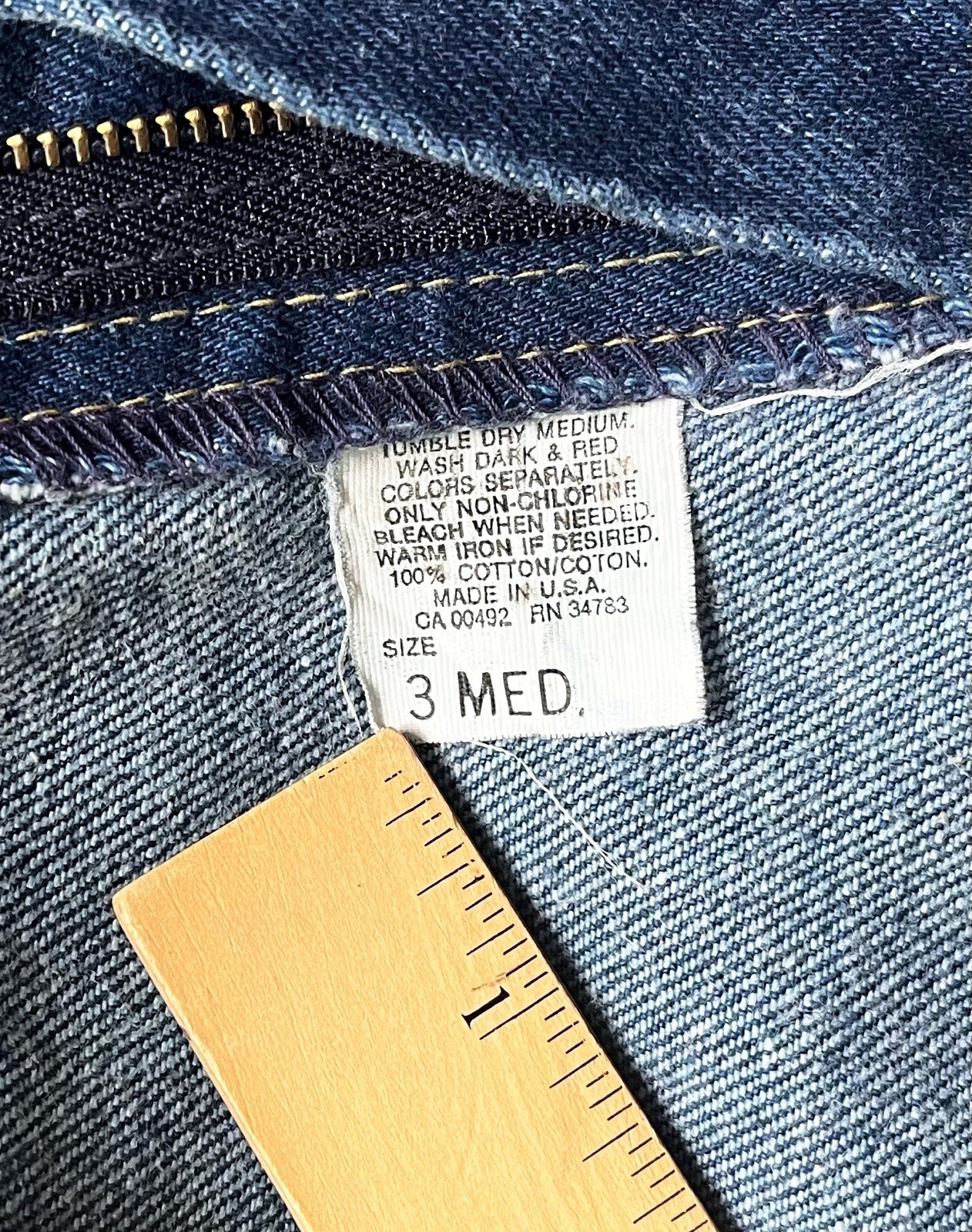 EUC! VTG 70-80s Lee Riders Jeans Talon 42 Zipper Women Size 3 24×31 🇺🇸USA Made