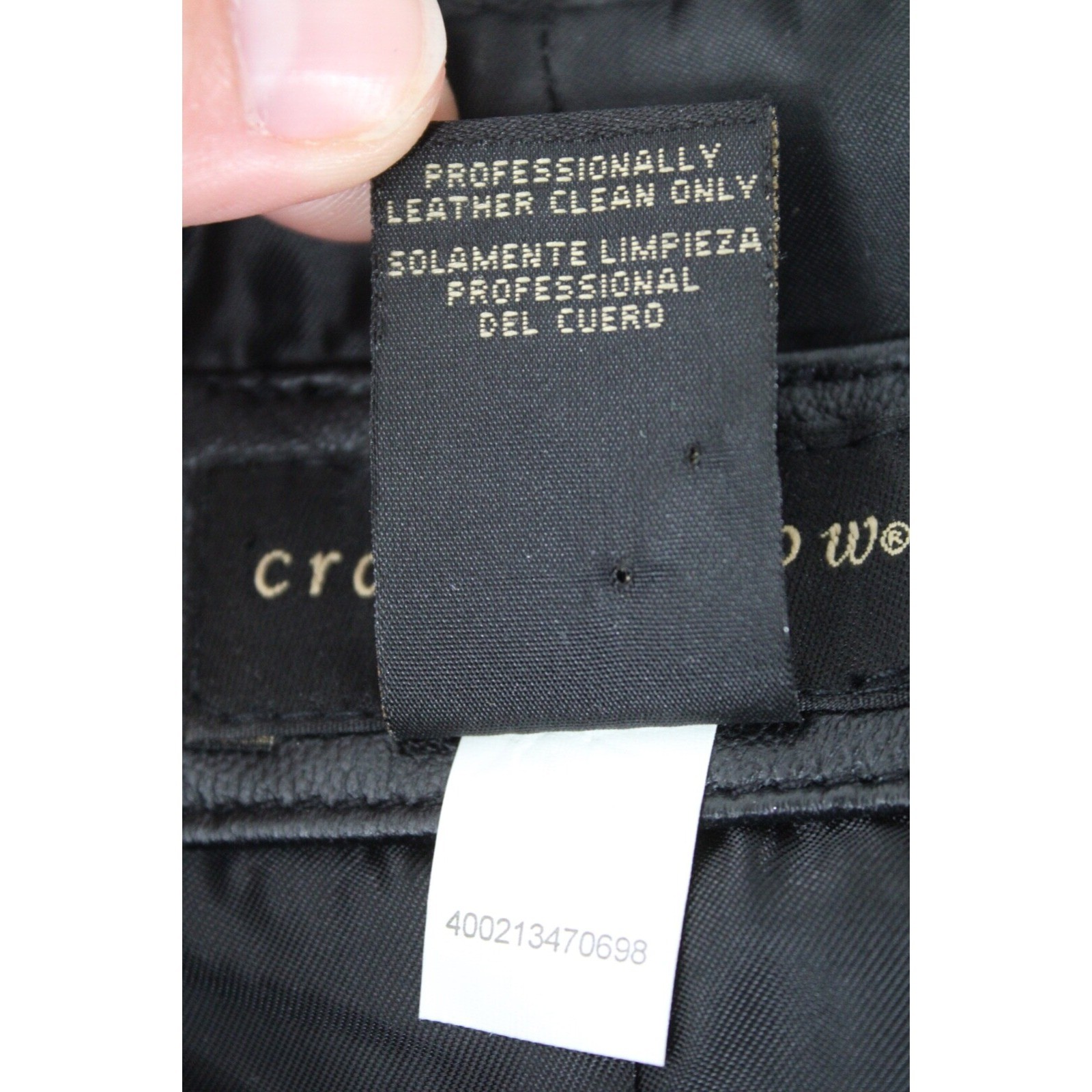 Vtg 90s Croft & Barrow S Black Lambskin Leather Zip-Front Vest