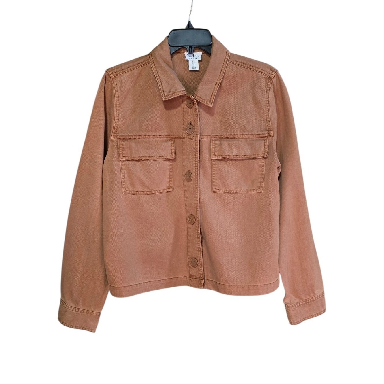 Nicole Miller Women’s Vintage Burnt Orange Denim Jacket