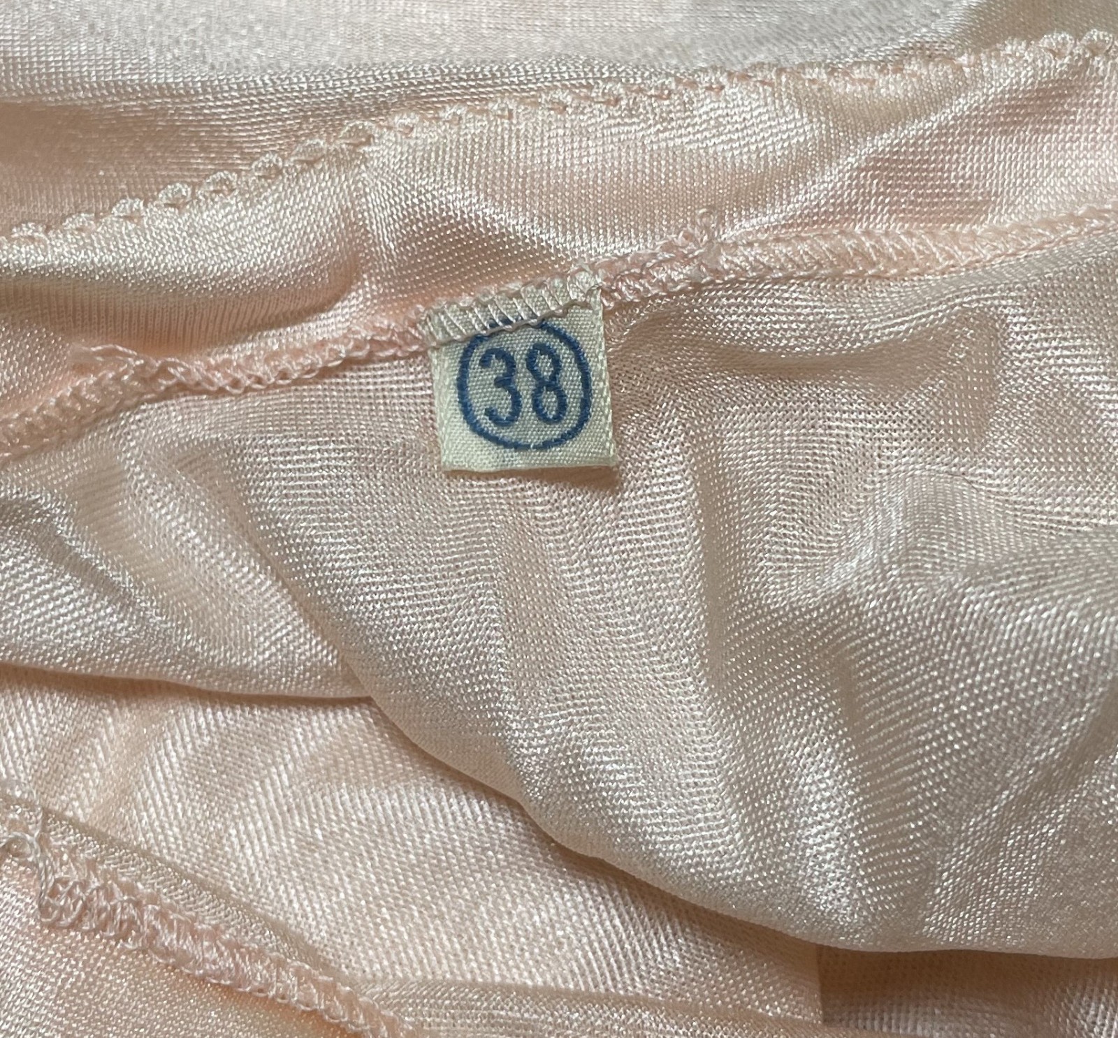 Vintage 20s 30s Pink Short Full Slip 38 Best & Co