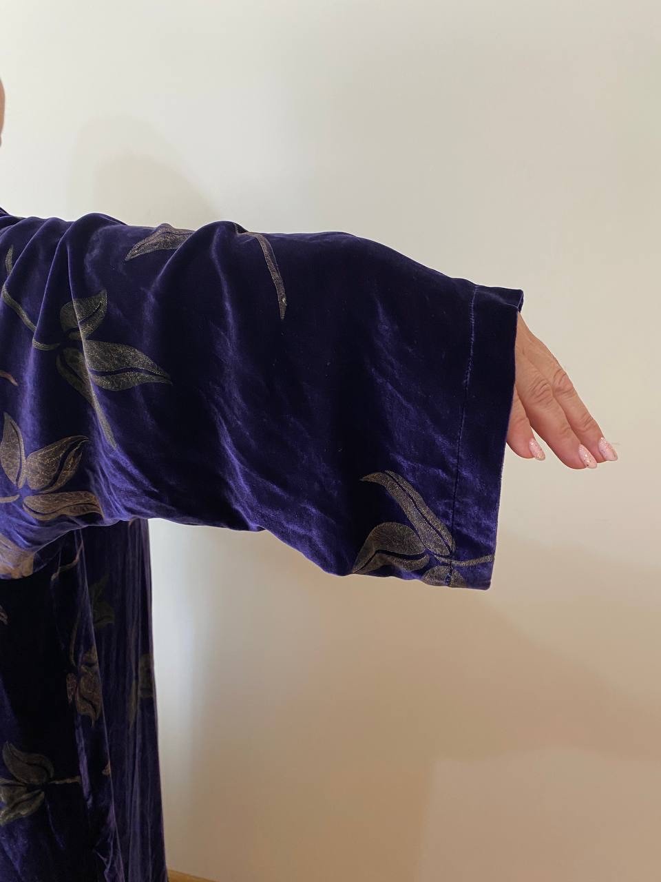 Unique Velvet Burnout Kimono Robe – Catherine Bacon Style Wearable Art