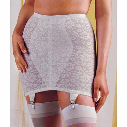 Vintage Crown-ette „Full-Freedom” Open Bottom Girdle , sz 28/M NEW Beige