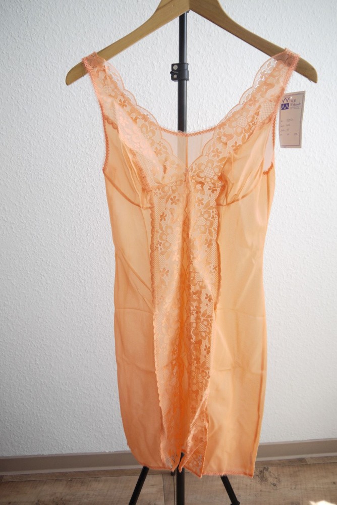 Negligee GDR women VEB knitted fashion vintage nightgown underskirt underskirt