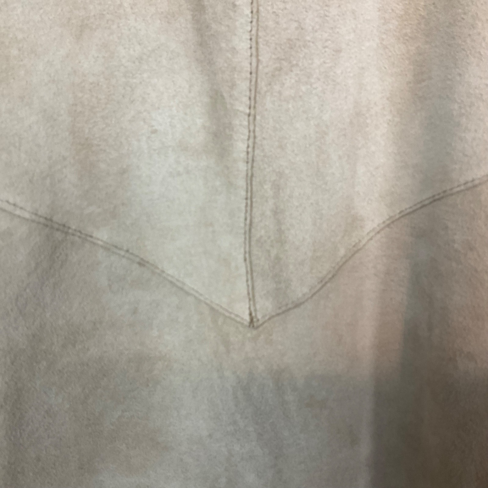 Vtg Uniform John Paul Richard Suede Leather Poncho Buckskin Tan Lined Western L