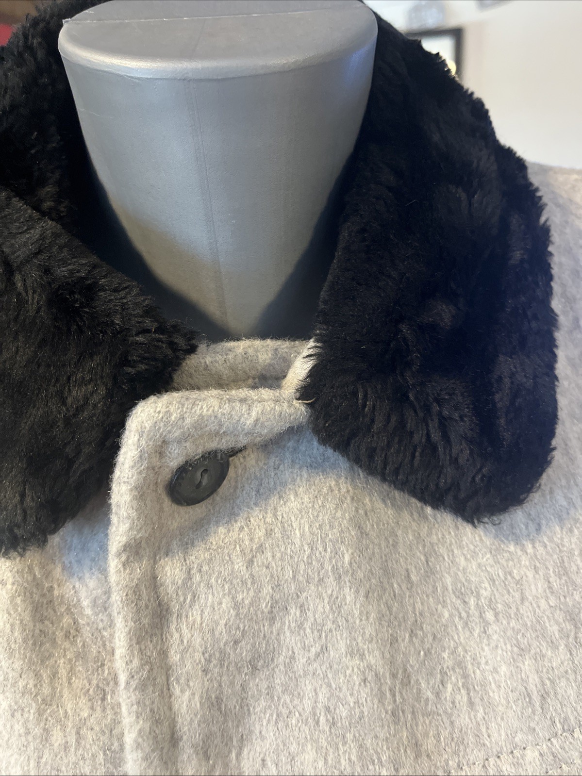New W/Tags 1960s Borg Coat Acrilan Faux Fur Women’s Size 12 42 Chest Made In USA