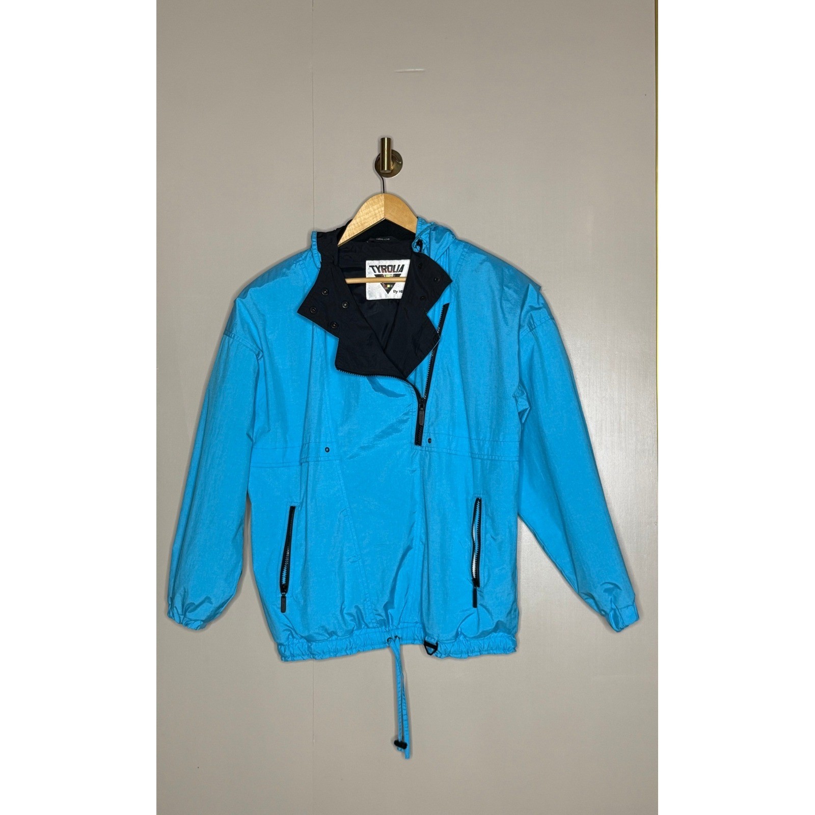 Vintage Tyrolia by Head Electric Blue Ski Jacket Womens M 8439-474 Windbreaker