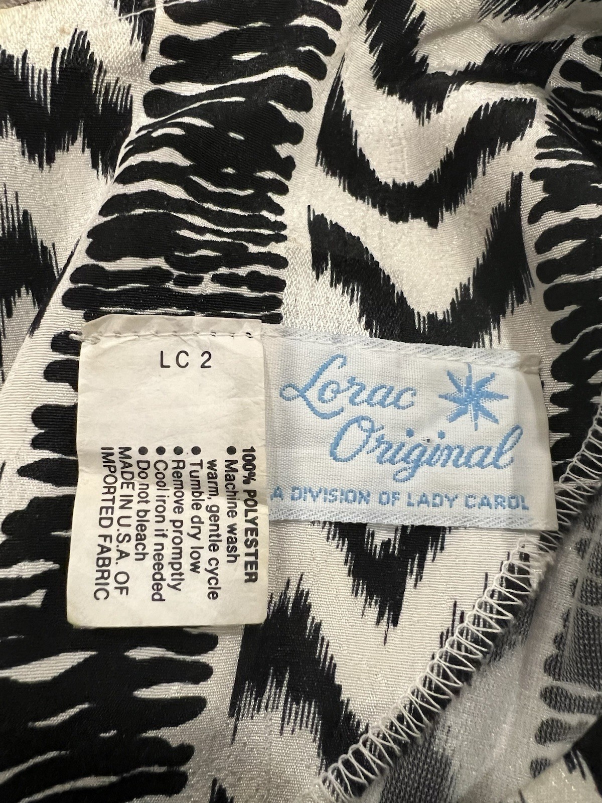 Lorac Original Lady Carol Blouson Dress 16/18 Geometric Abstract Disco 70’s 80’s