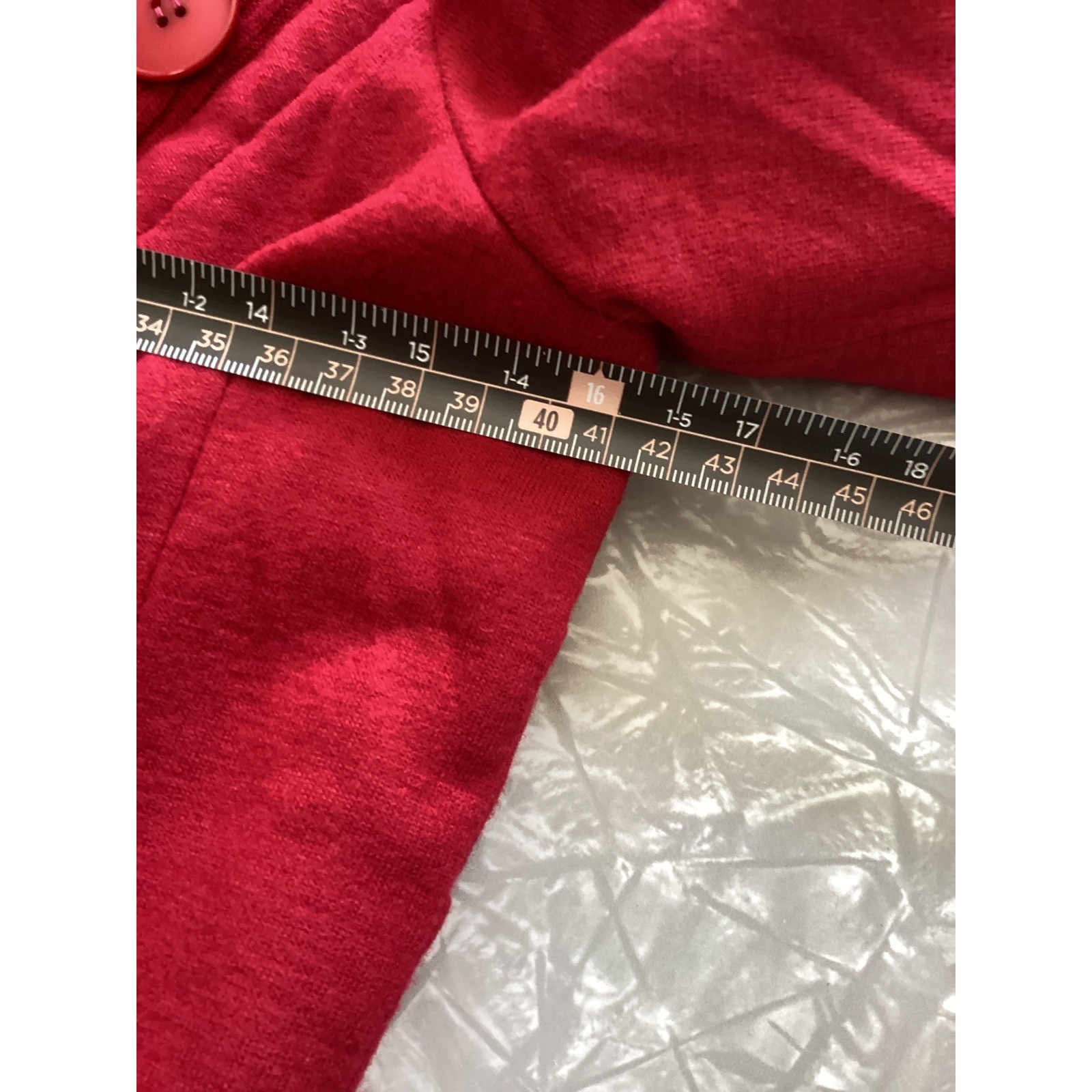 Carlye Vintage Red 2 Piece Sheath Dress and Cropped Jacket Set Ribbed Trim