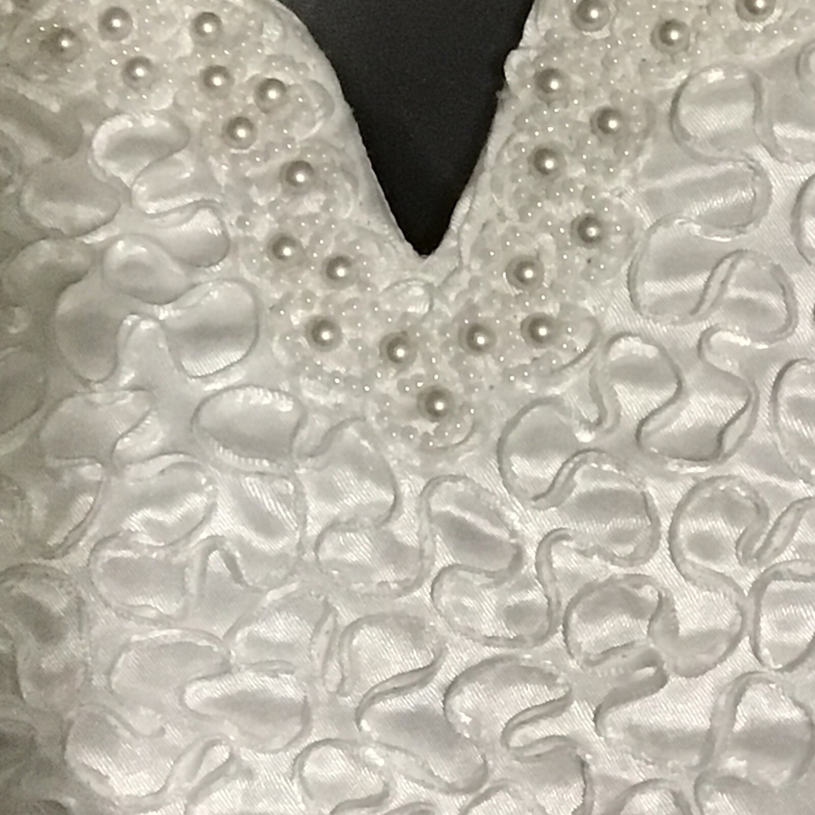 Vintage Mike Benet Beaded Wedding Dress Formal SZ 8