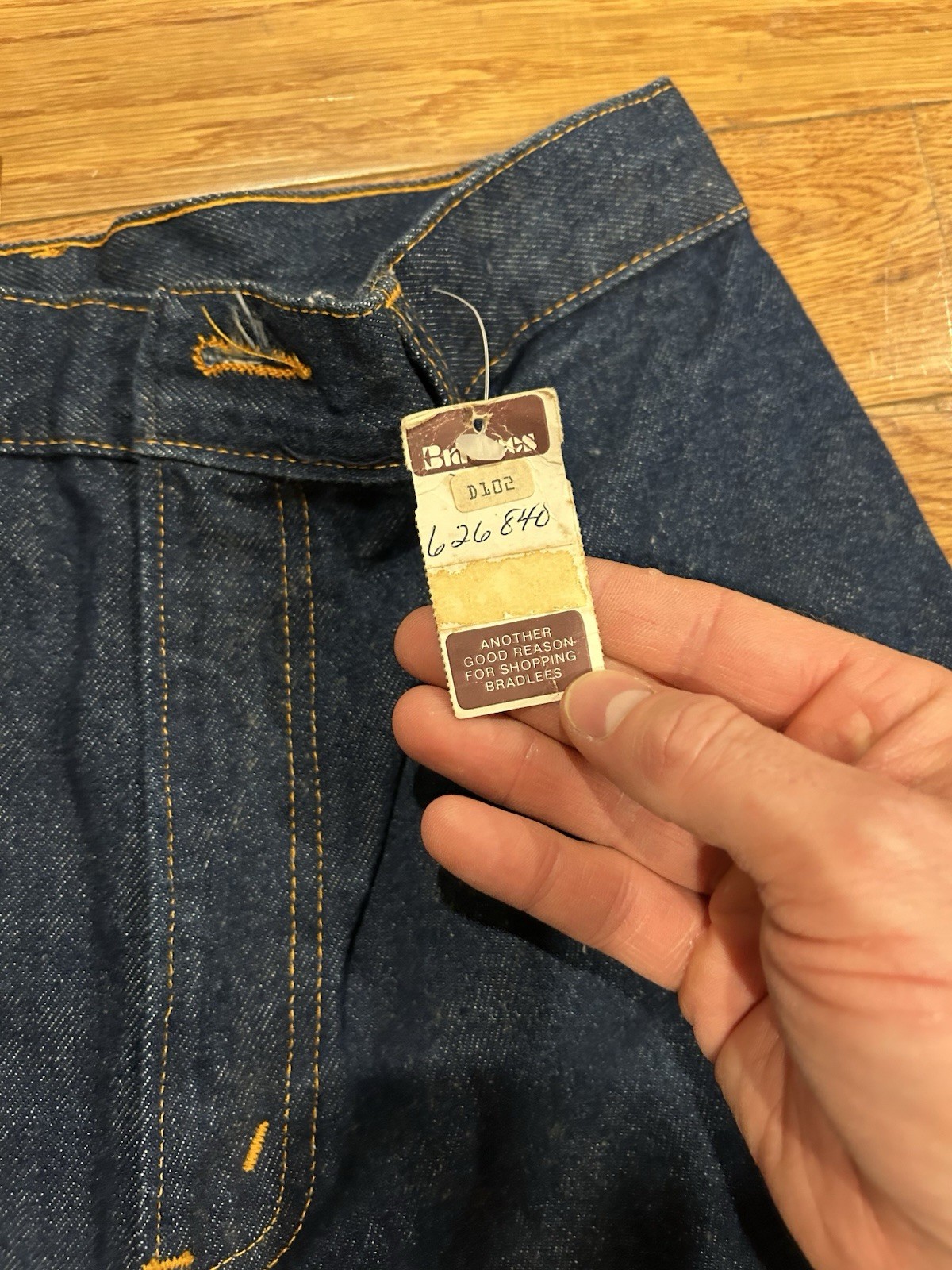 VTG Chic by H.I.S. High Waisted Jeans Deadstock NWT Second Skins Dark Wash 13/14
