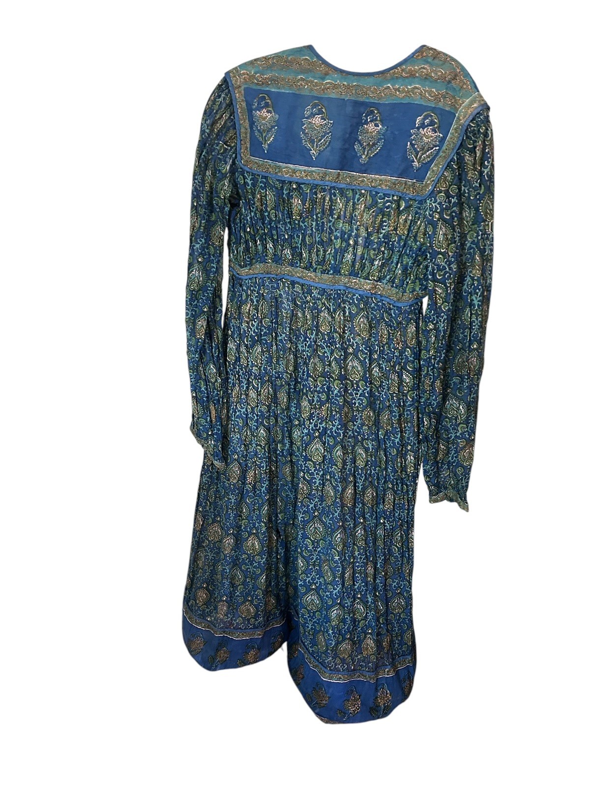 FLAWED vintage adini dress 70’s 60’s Indian sheer cotton boho hippie dress