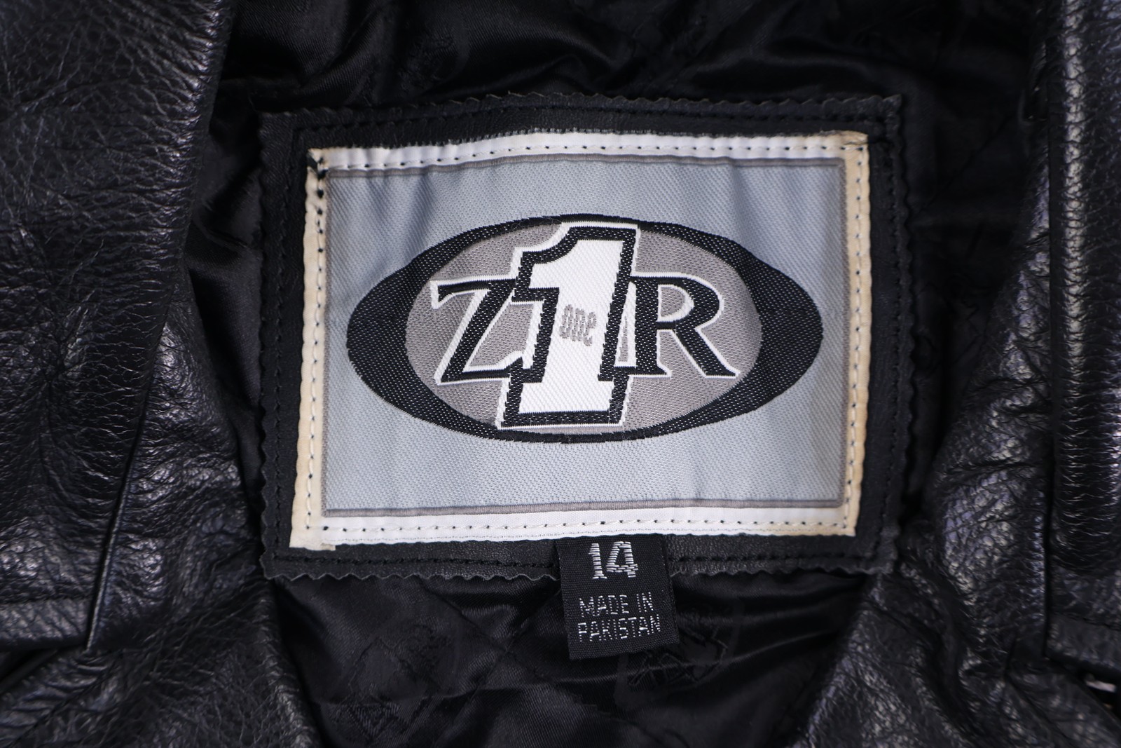 Vintage Z1R Black Leather Full Zip Jacket