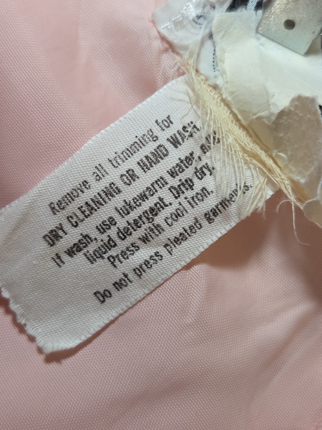 Miss Elliette California 1960s Pink Chiffon Gown Long Dress Vintage Size 16