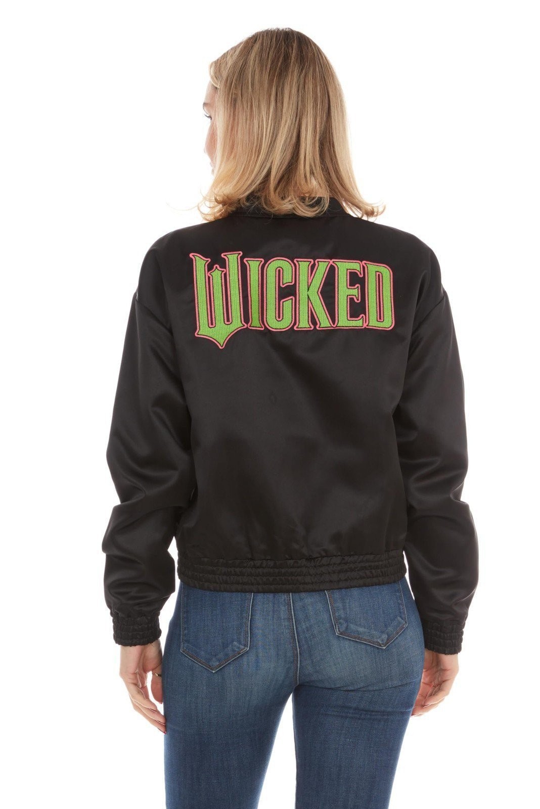 Wicked womens Wicked Women’s, Ladies & Juniors Satin Bomber Jacket