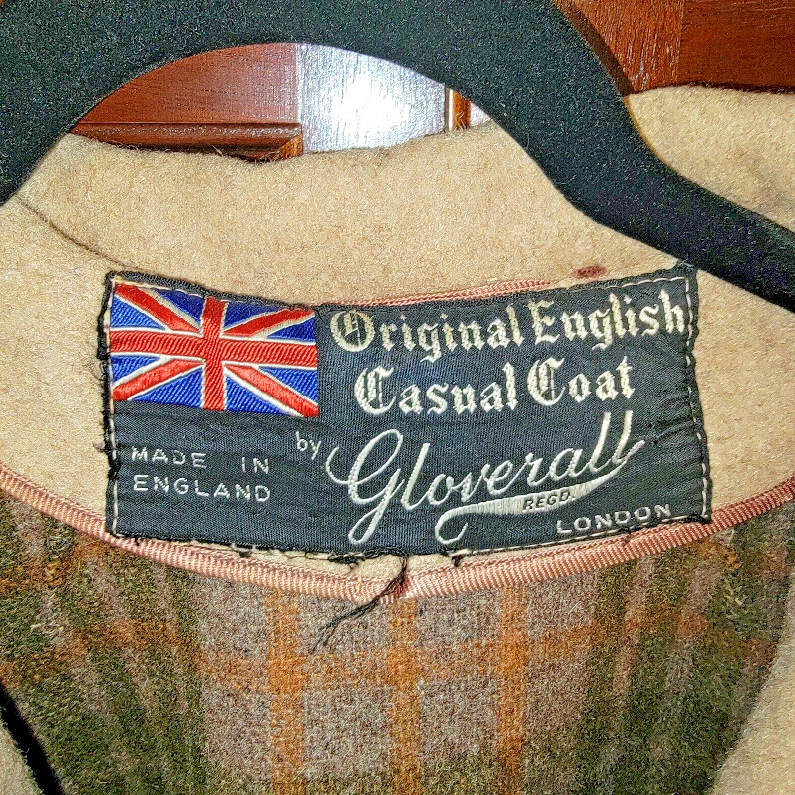 Vintage Gloverall Wool Cape Coat Jacket 1960’s Made In England Women’s L-XL