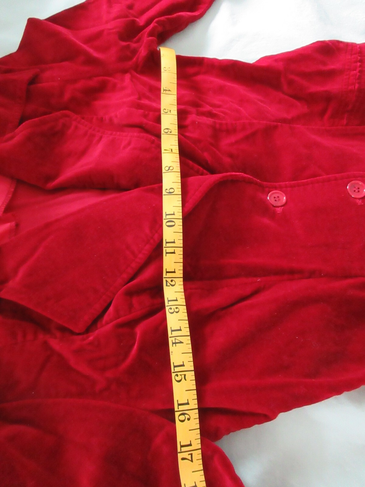 Vintage 90s Y2K Red Velvet Suit Jacket Skirt Long Size 4 / 6 TBL Christmas