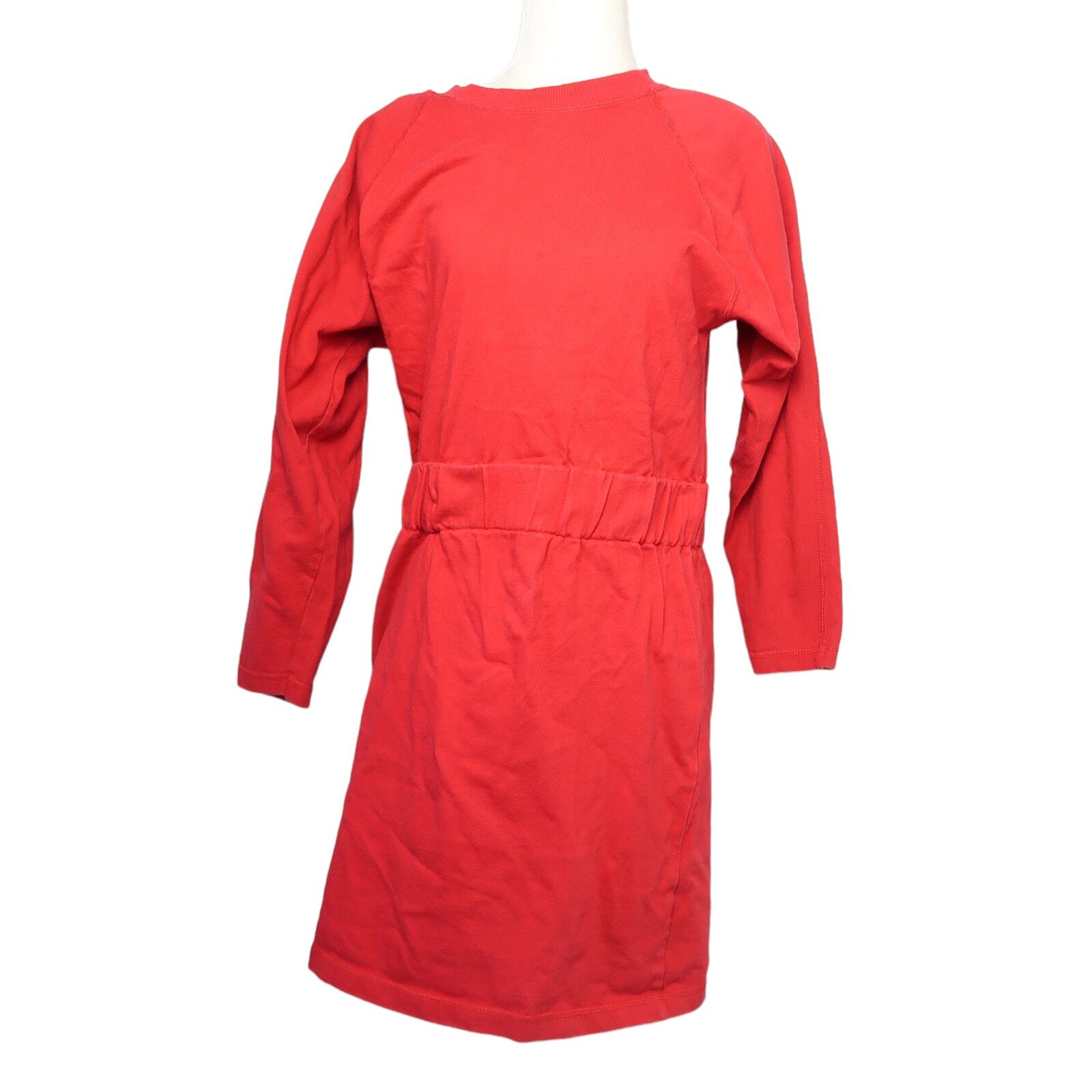 Vintage 90s Brass Plum red raglan sporty sweatshirt mini dress S