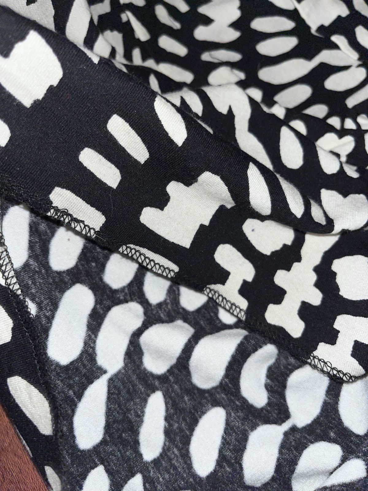 Nicole by Nicole Miller Women’a SIZE SMALL , 3/4 Sleeve Black/white Dress Rayon