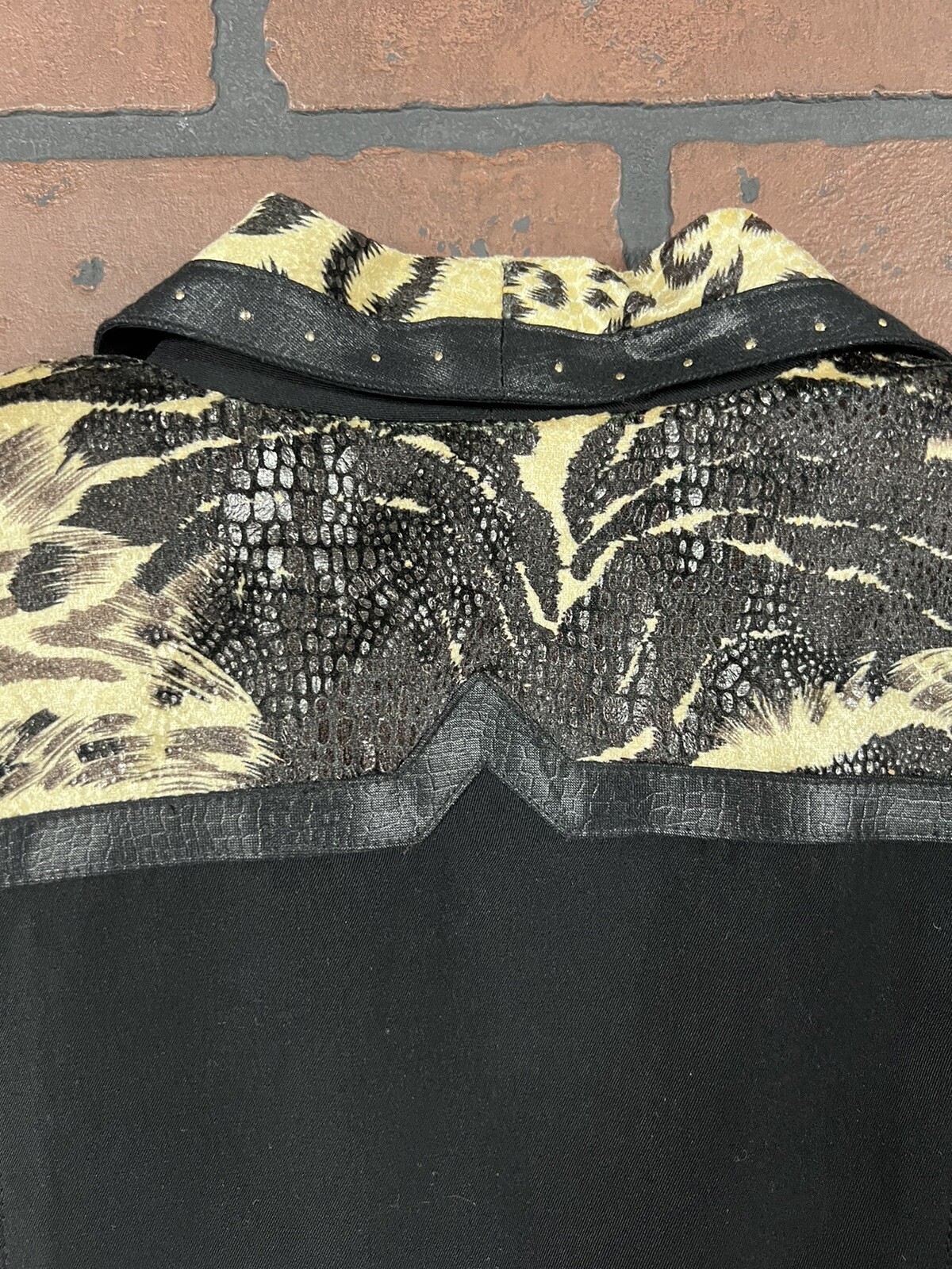 Vintage City Girl Nancy Bolen Blazer WMN’s 8 Snake Cheetah Print USA 90s Poly