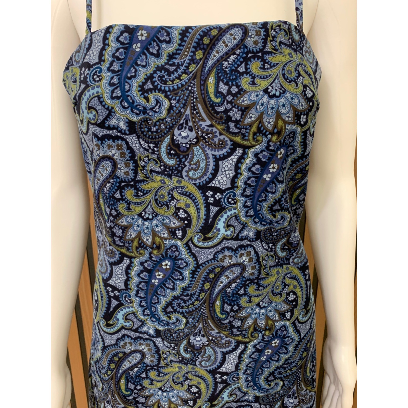 Byer Too! California Vintage 90s Paisley Dance Dress Blue Homecoming Y2k 7