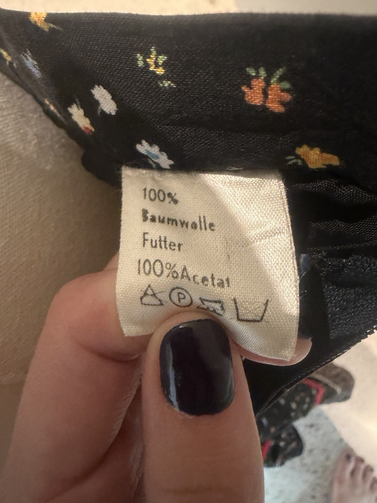 1970s European Cotton Prairie Skirt