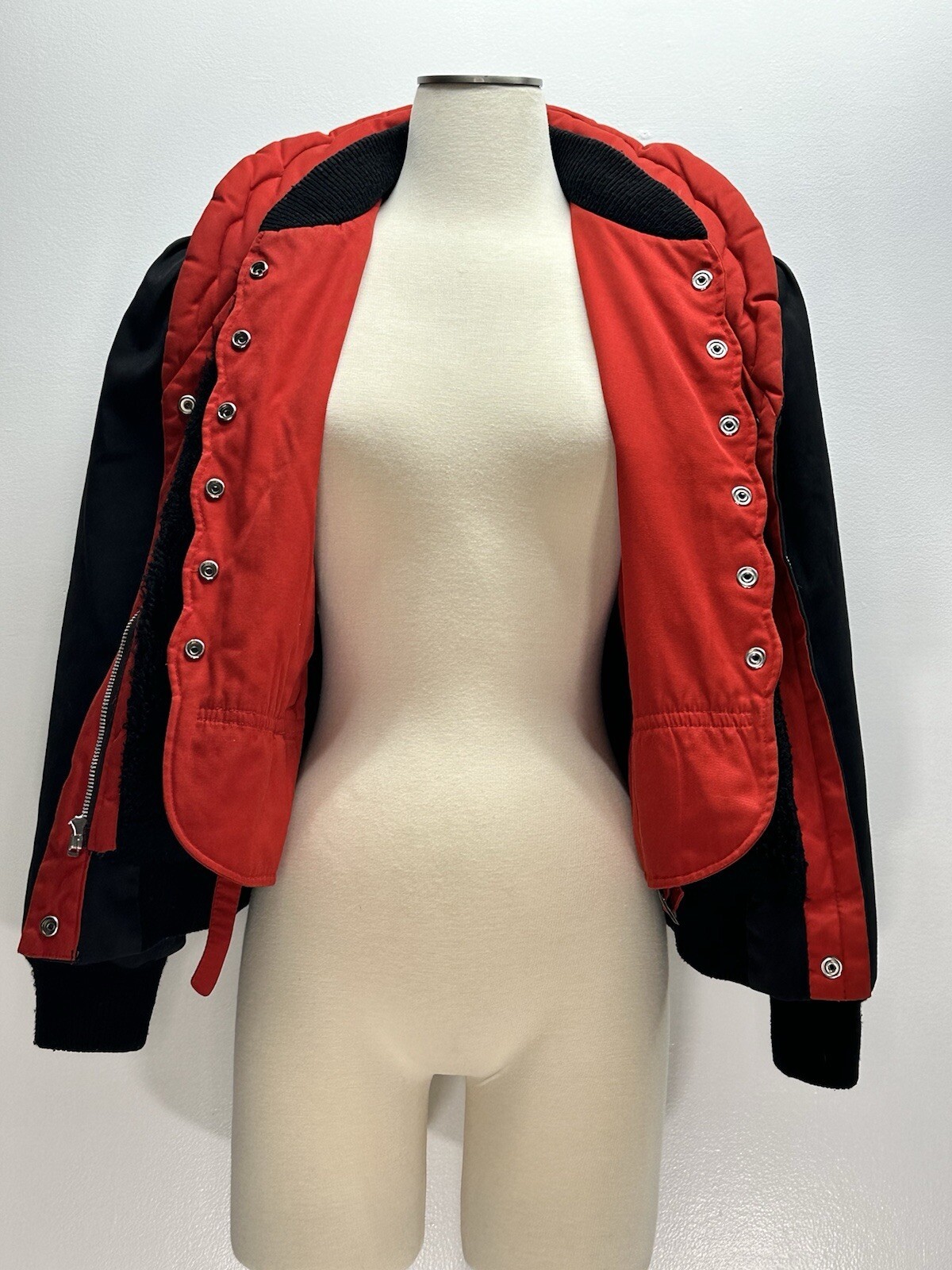 Rockabilly Jacket Bomber Mod Maid Red Black 1980’s Rock Pop Kpop Women’s Small