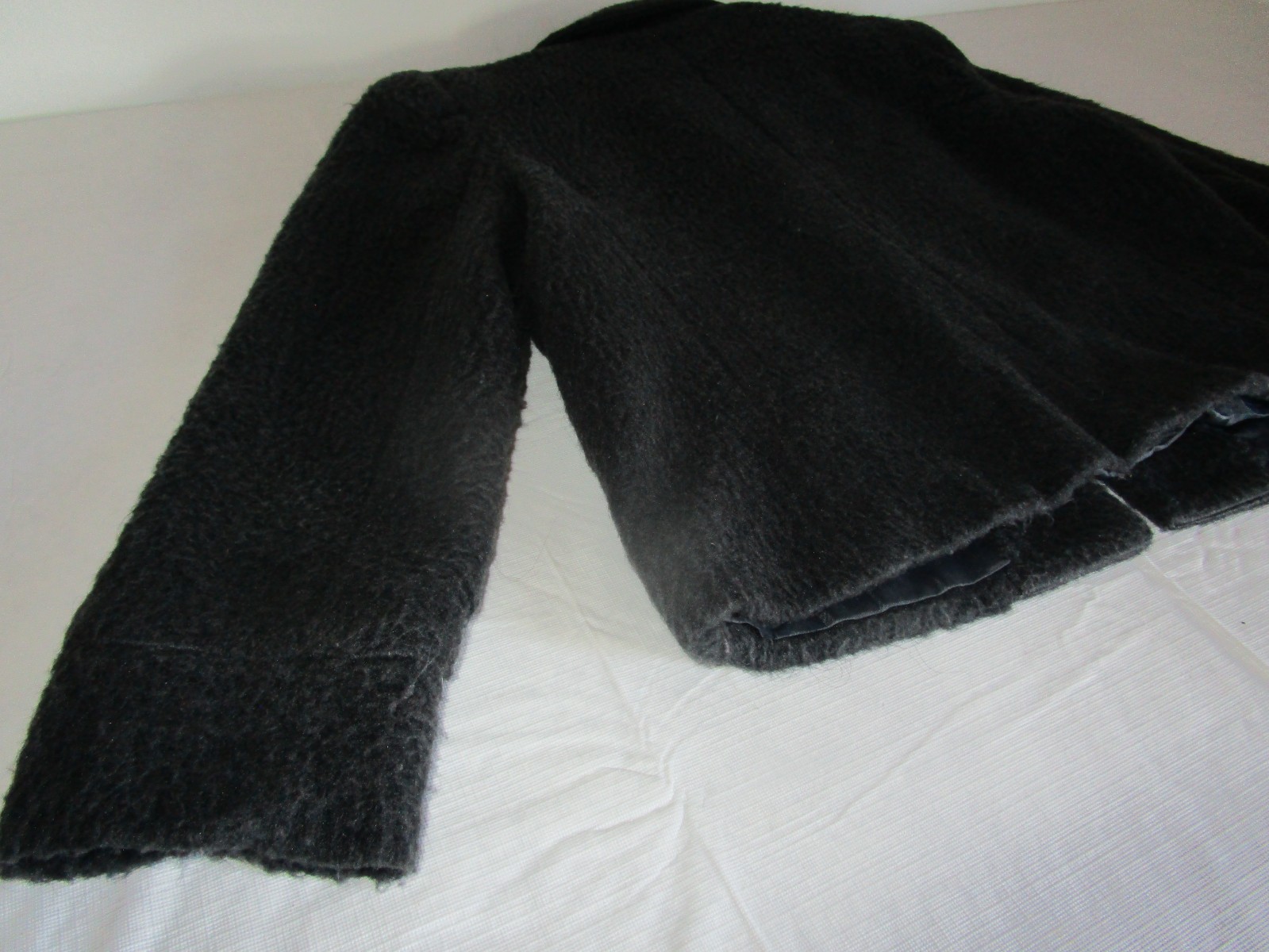 Adolfo Studio Petite Plush Cropped Wool Blend Lined Blazer Jacket Size 4P