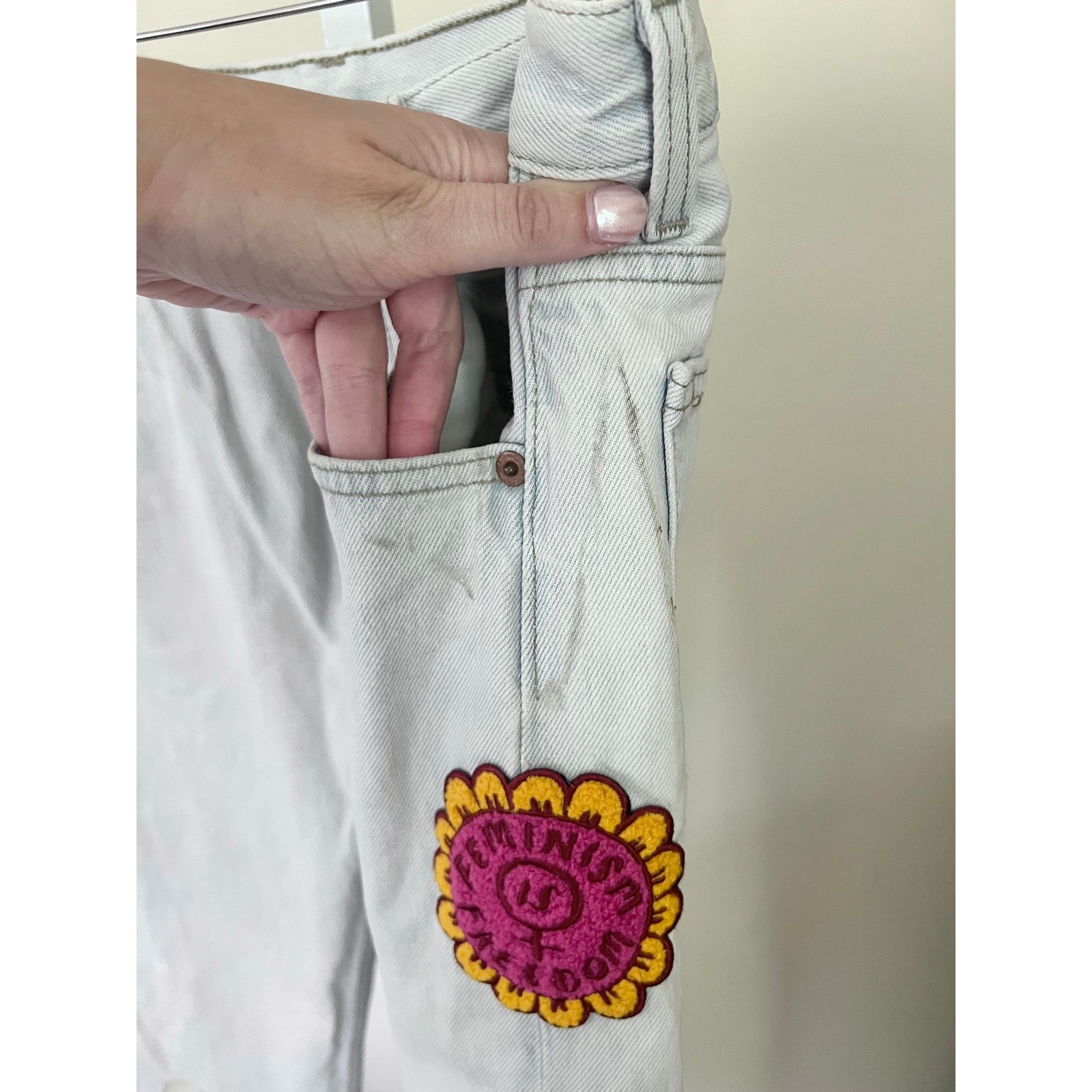 Upcycled Vintage 1995 Levi Patch Jeans