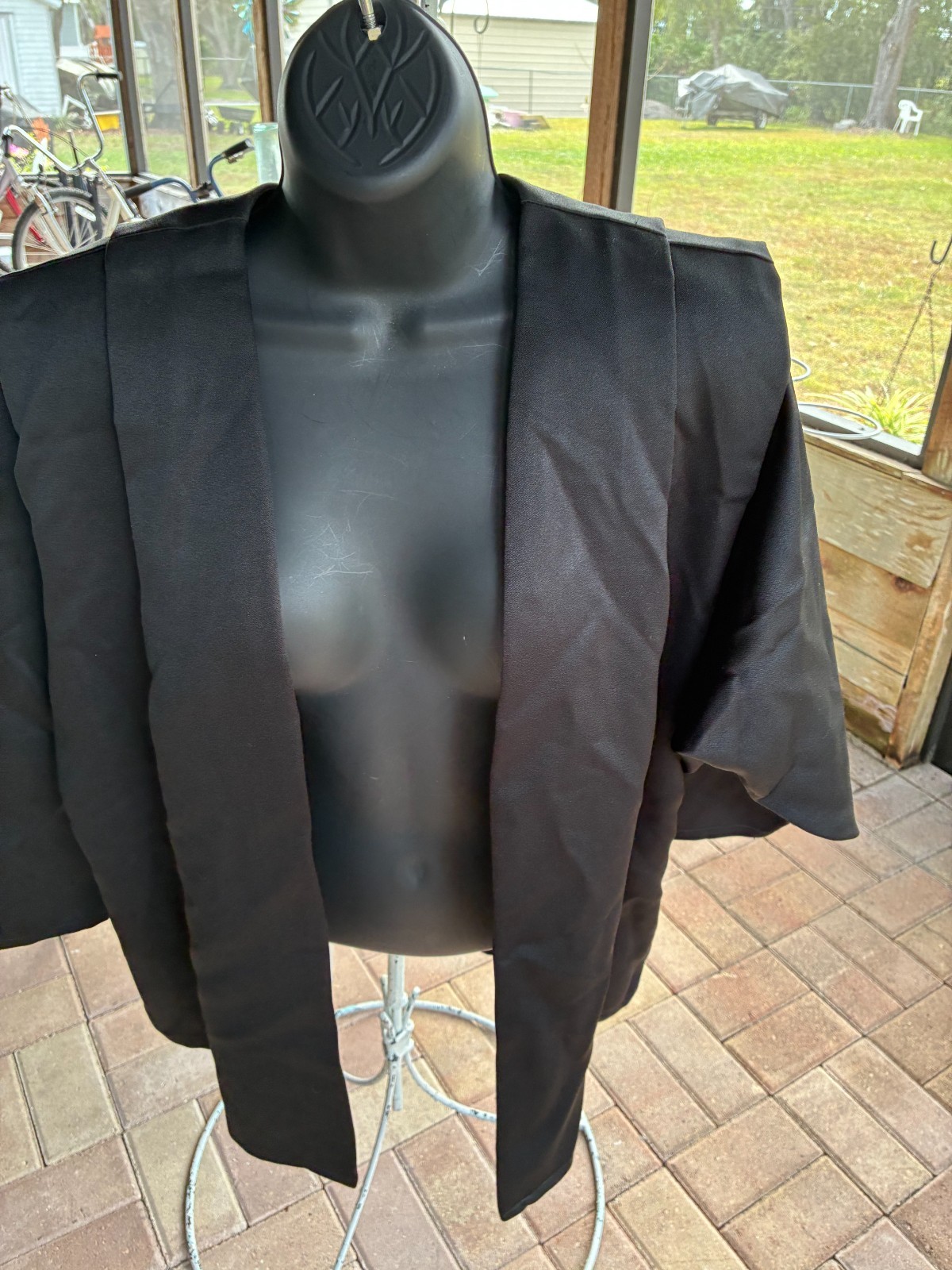 CHRISTINA’S U.S.A. WOMEN’S MEDIUM EVENING BLACK DINNER JACKET BLAZER POLYESTER
