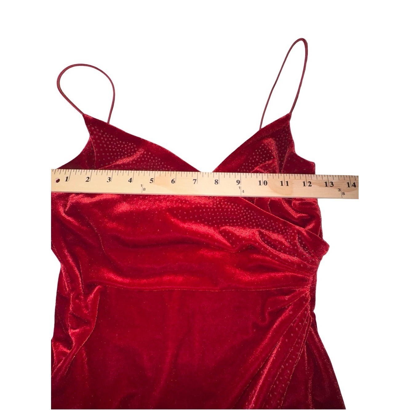 Rampage VTG mob wife vampy Red Velvet Slip Dress Sz S Y2K Gossip Girl Midi Dress