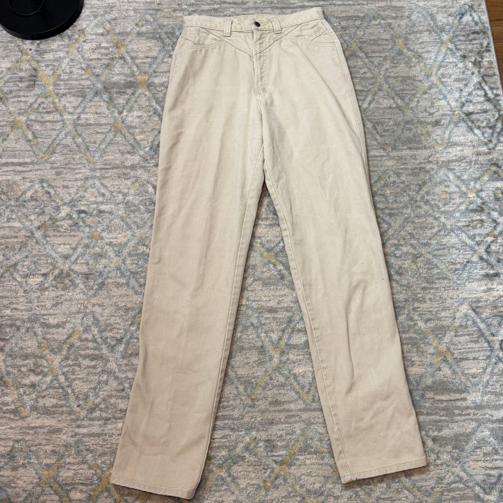 Vintage Rockies Jeanswear Womens 13 32×36 Tan Western High Rise Jeans USA