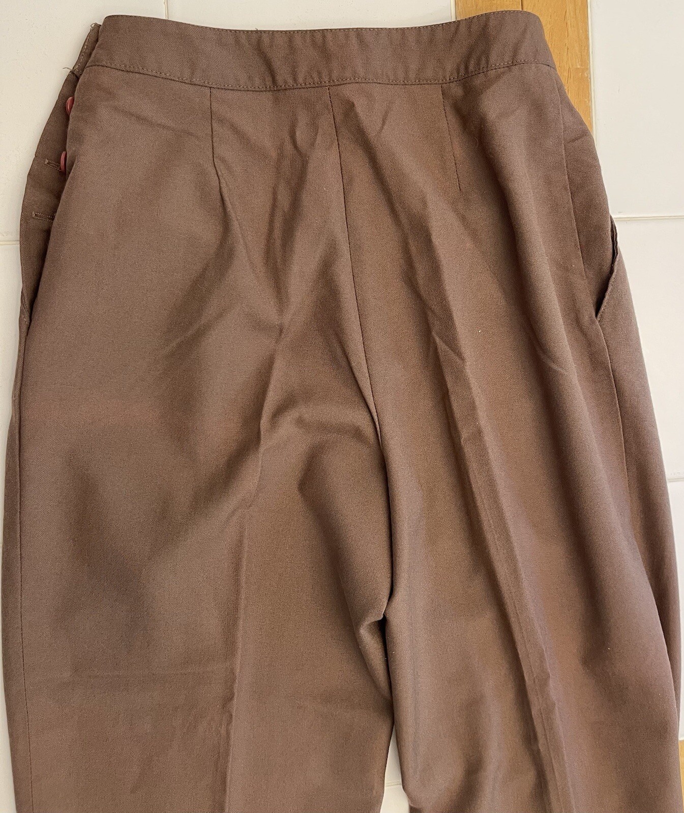 David N. Brown Pants Womens Vintage Polyester Rayon Trouser 24×29
