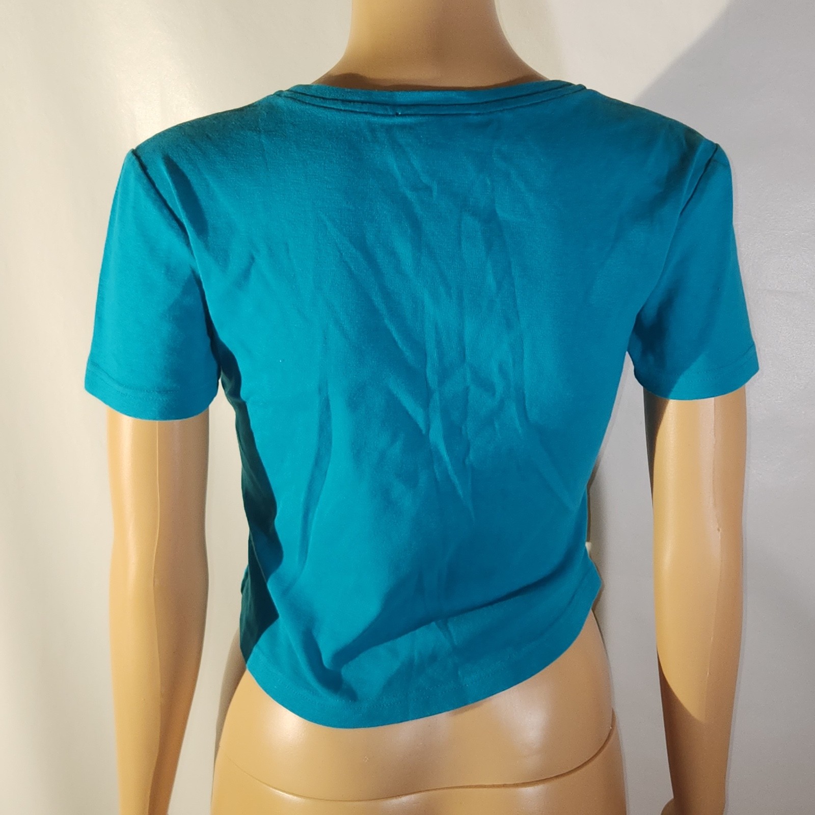 Vintage 1980s Compagnie Internationale EXPRESS T Shirt Love Club Cropped T