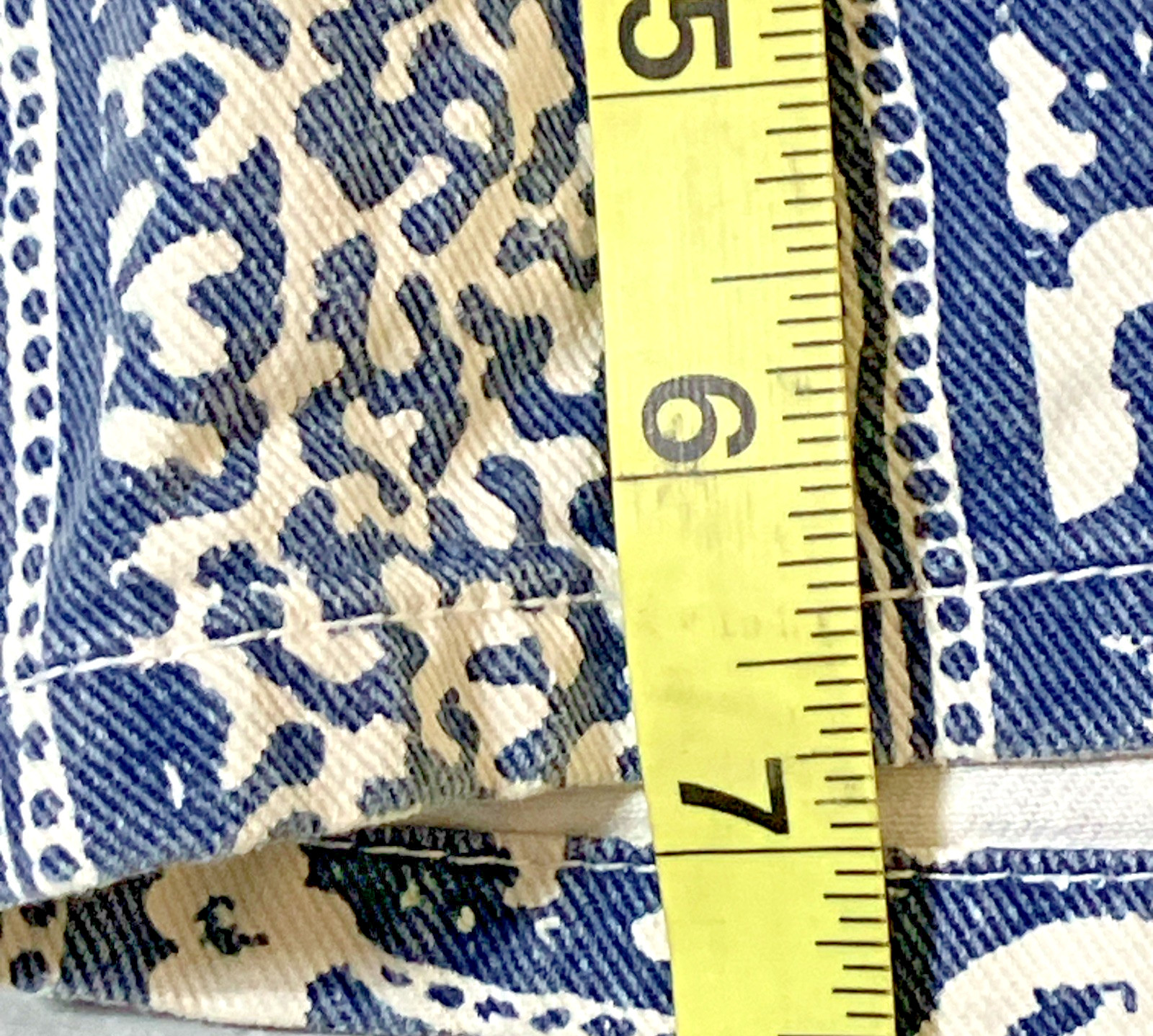 Vintage Stefano Womens M High Rise Stripe Denim Shorts 100% Cotton High Waist