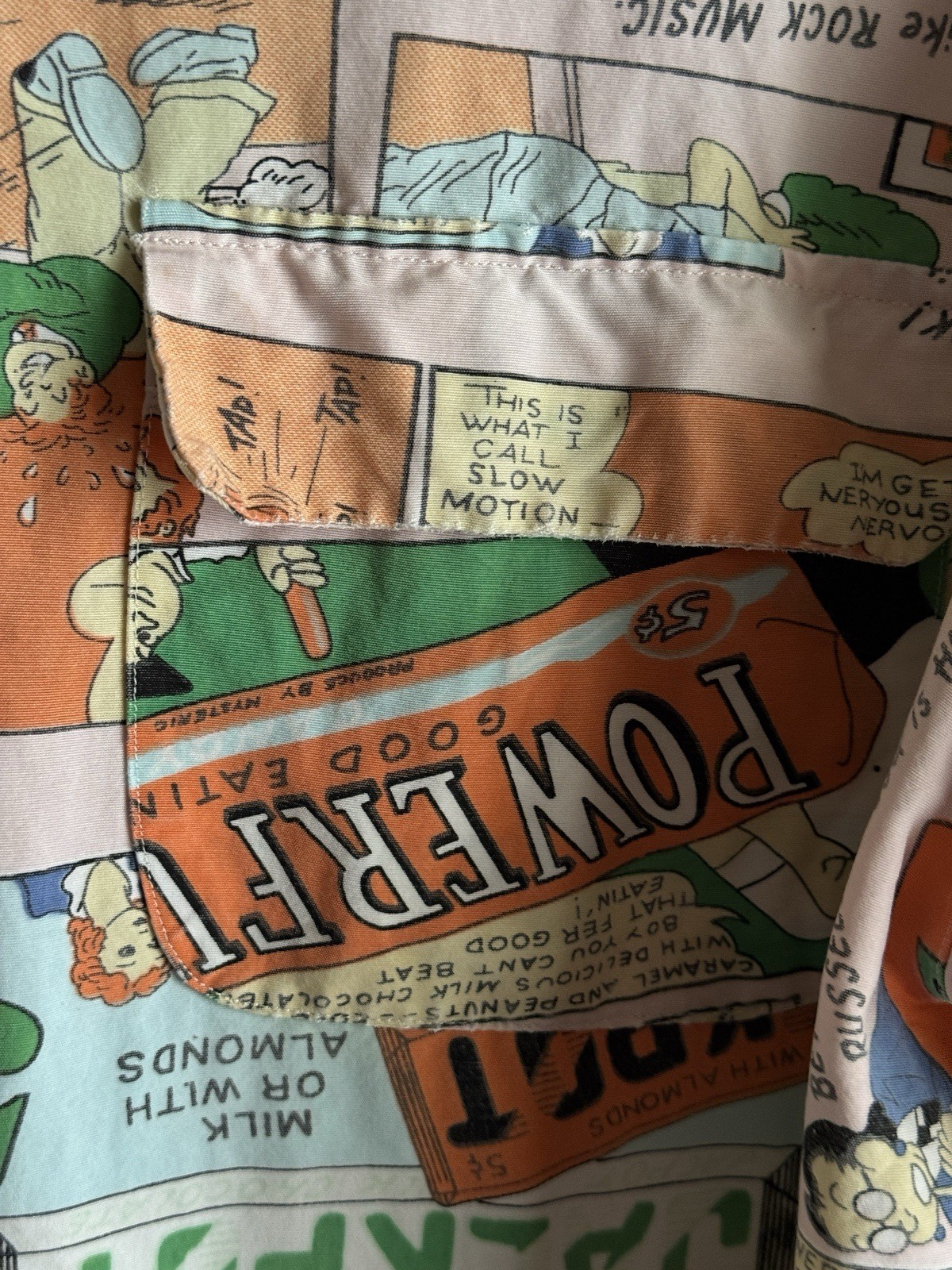1980’s Hysteric Et Vous Comic Rayon Blouse made in France Size 2