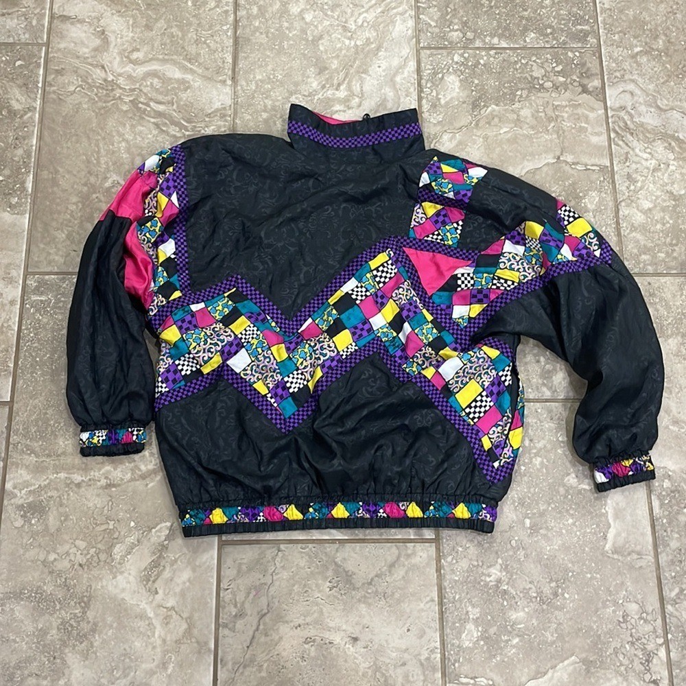 Vintage Lavon Patchwork Checkered Paisley Jacket M