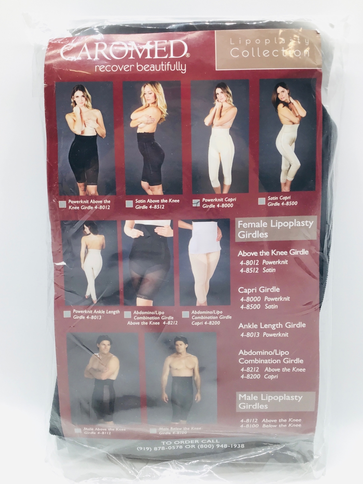 Caromed 4-8000B-XL Power Knit Capri Girdle X-Large Black – NEW