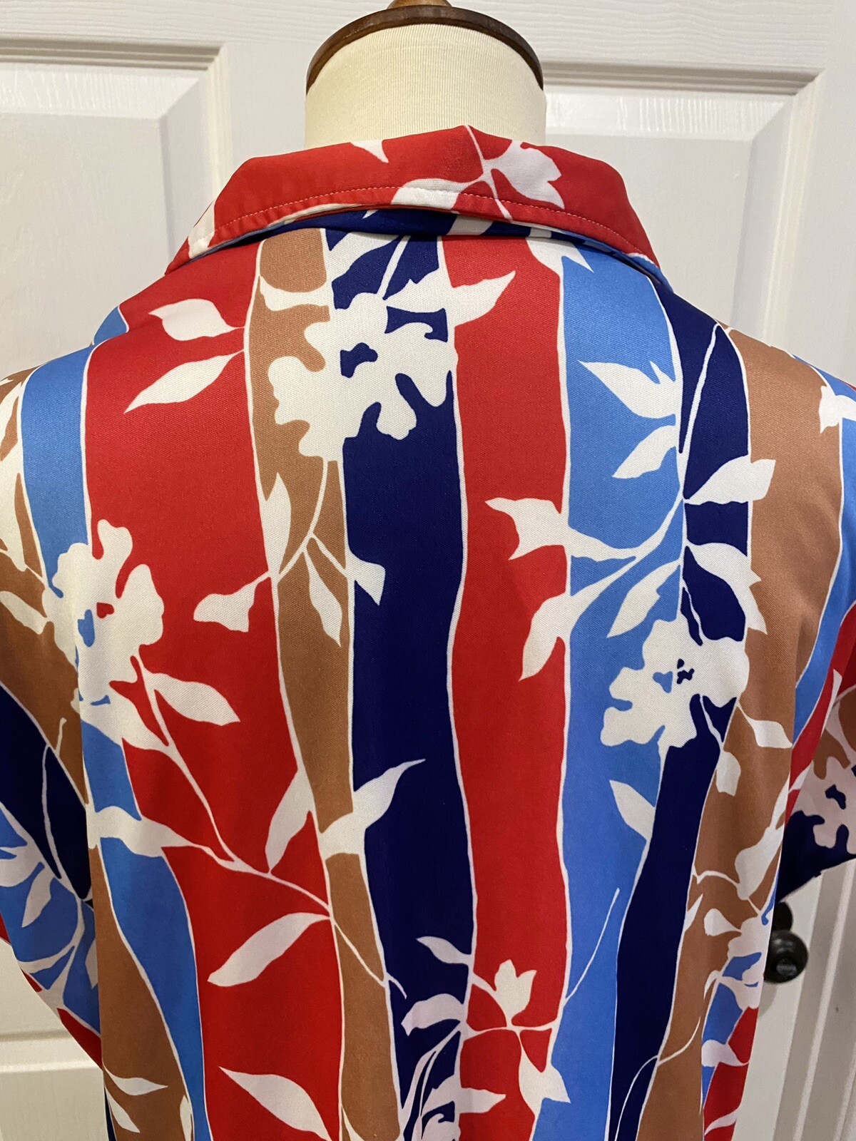 Vintage 70s 80s Copy Cats Tropical Floral Shirt 40 M/L