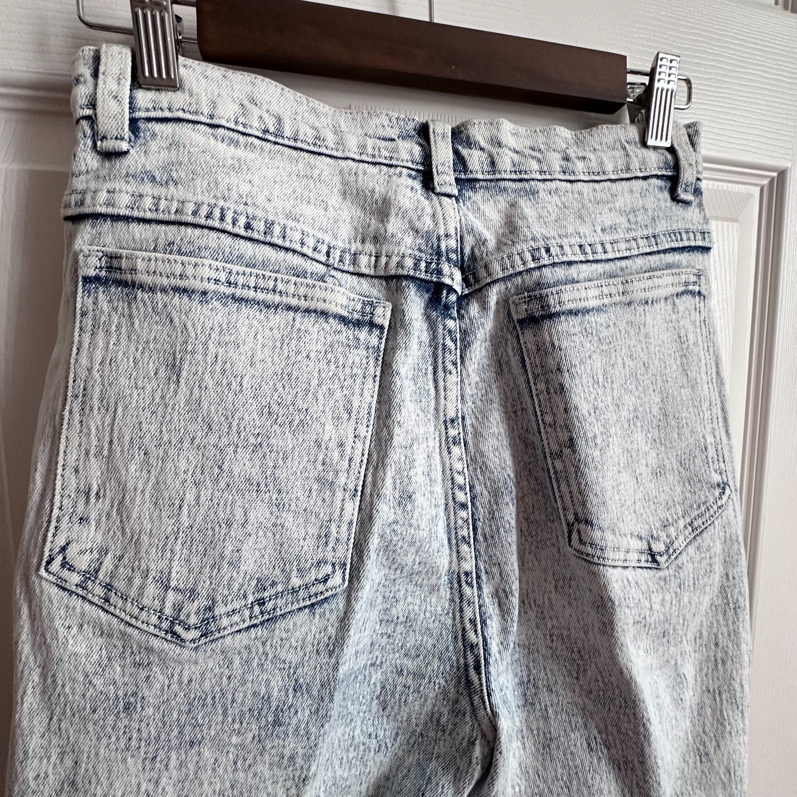 VTG 80s LA Blues Womens 10 Light Acid Wash High Rise Jeans Fishnet Floral Lace