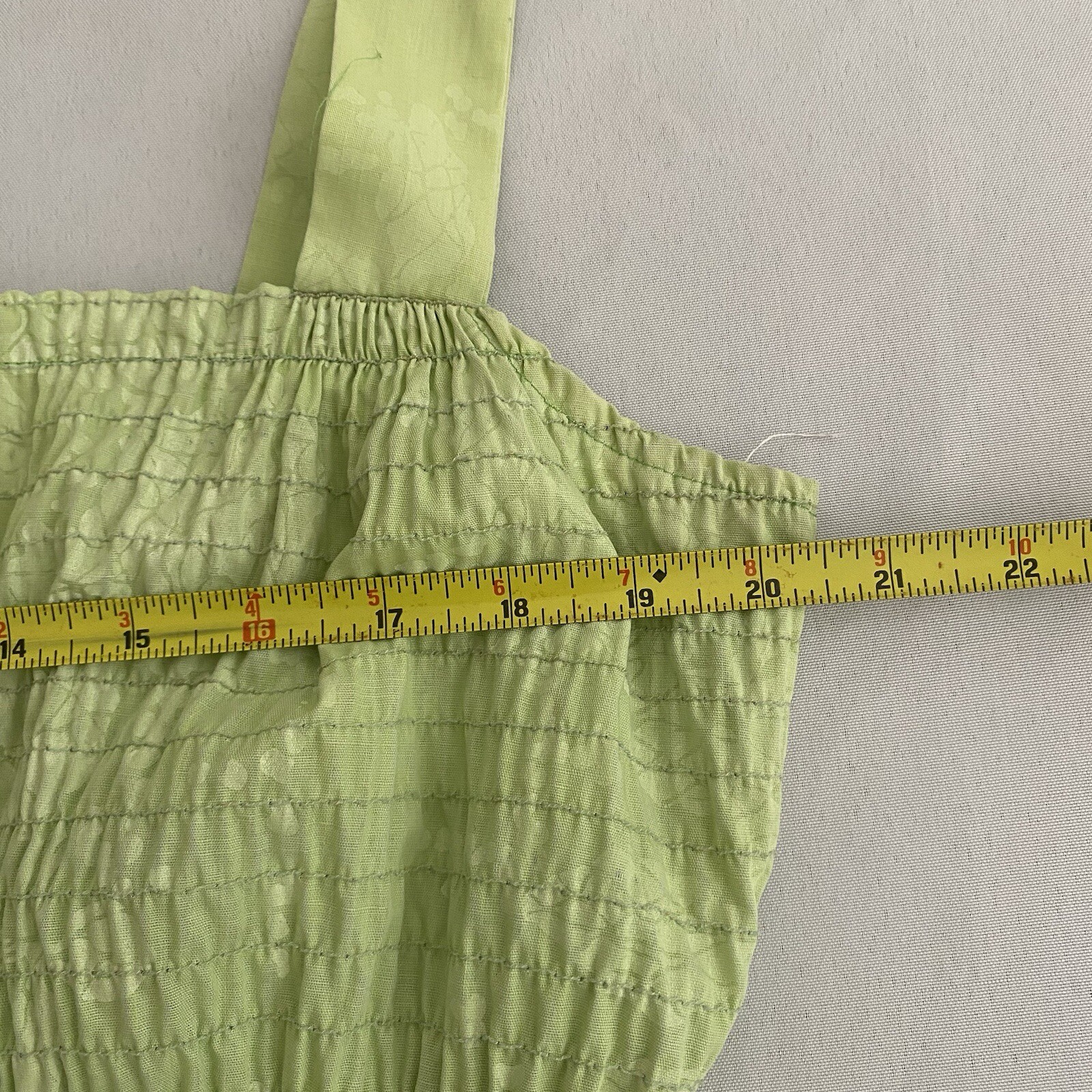 Vintage Penneys Hawaii Women’s Dress Medium Hawaiian Sundress Maxi Smocked Lime
