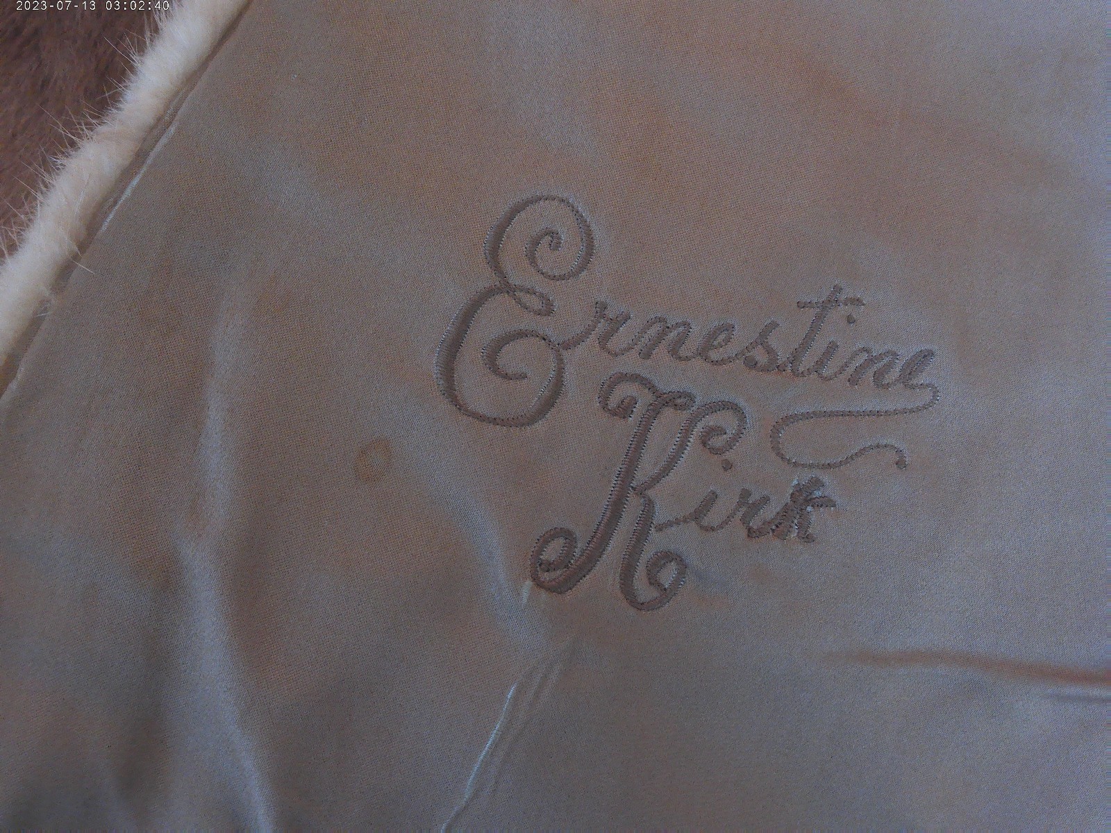 BAMBERGERS NEW JERSEY FUR SALON FUR WRAP W/POCKETS ERNESTINE KIRK BN301