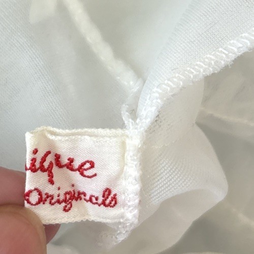 Vintage Light Blue Slip Dress White Overlay Size XS/S? Fairy Coquette Twee Sheer
