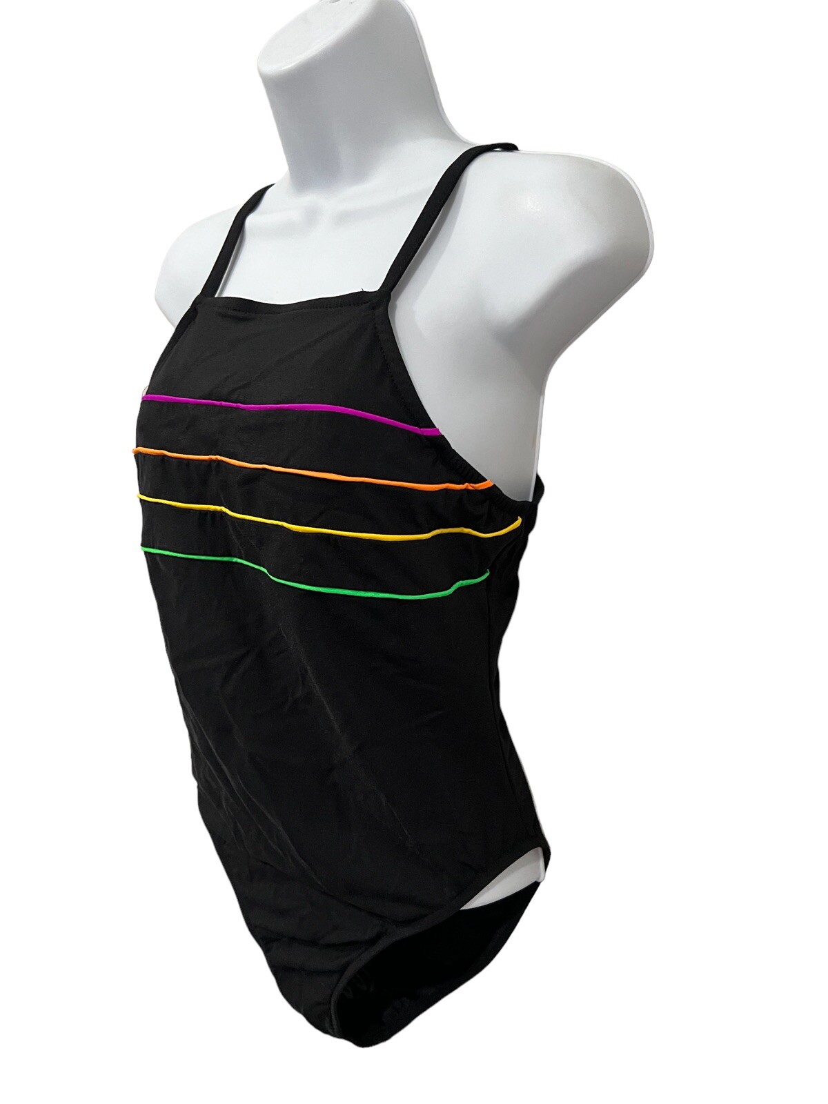 Vintage Concepts Sirena Womens Swimsuit Size 14 Made In USA Black