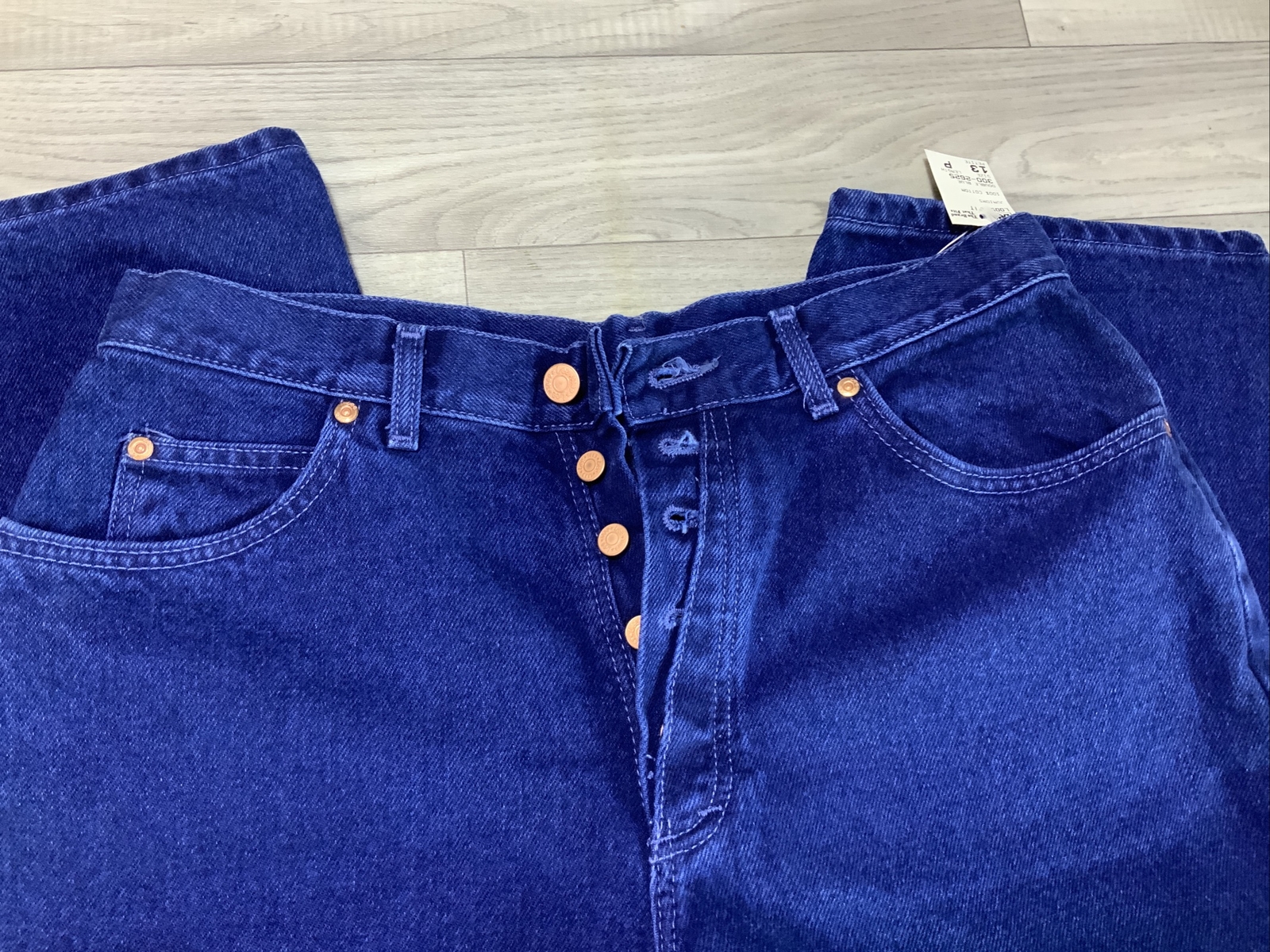 NWT Lee Jeans Junior Size 13 Petite Straight Leg Women’s 32×28 Vtg Loose Fit