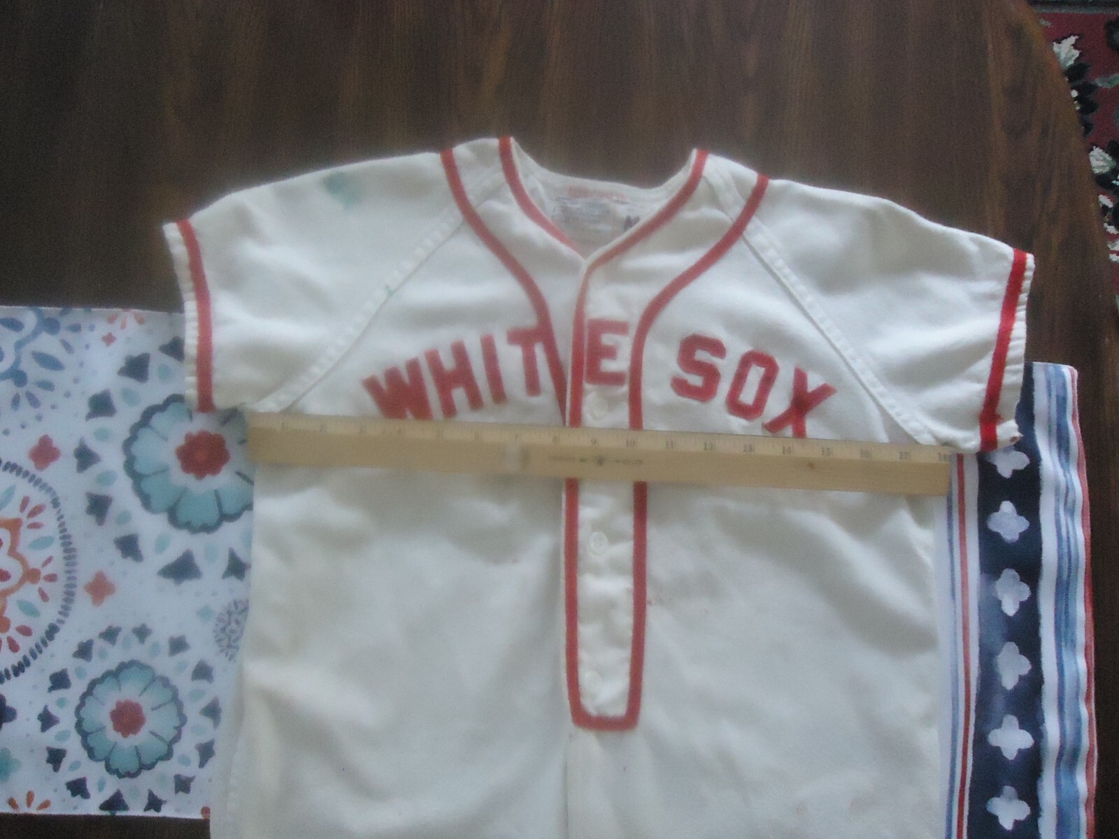 Vintage WHITE SOX Youth Little League Baseball Jersey, WILSON, Made in USA Sz M