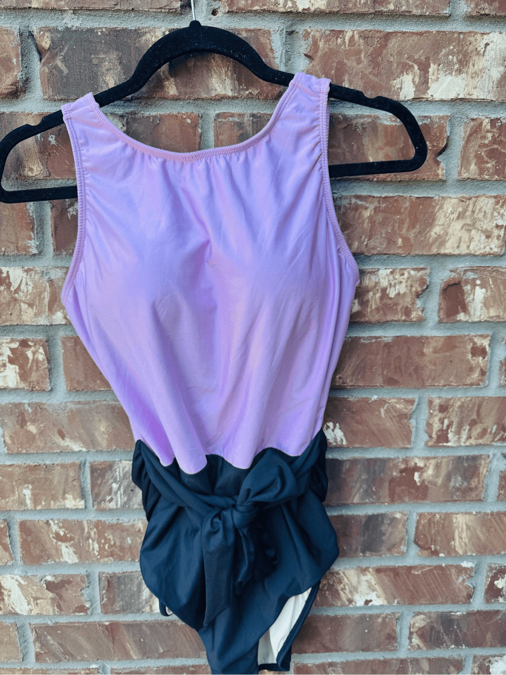 Eliza sweamwear one piece size 14 new without tag purple and black color in exce