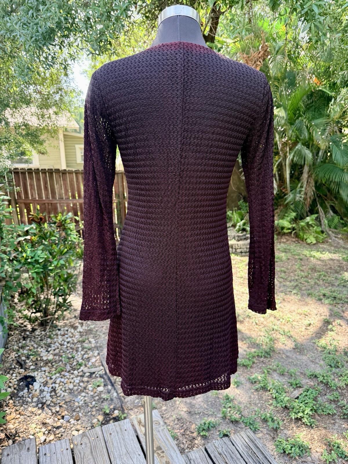 Vintage 90s 2000s Express Tricot Crochet Boho Mini Dress