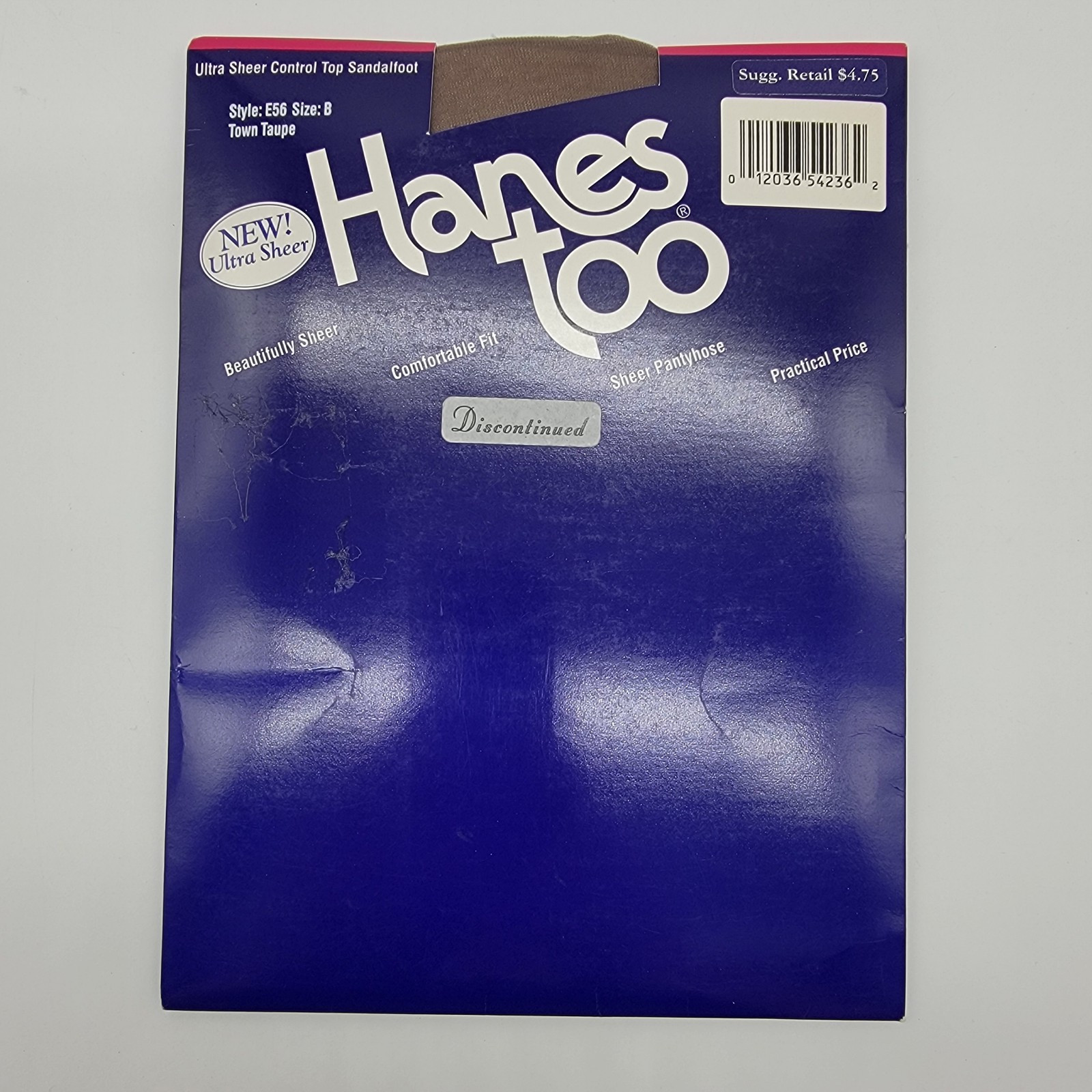 Vintage HANES TOO Pantyhose Hose Ultra Sheer Control Top Sz B Town Taupe 1997